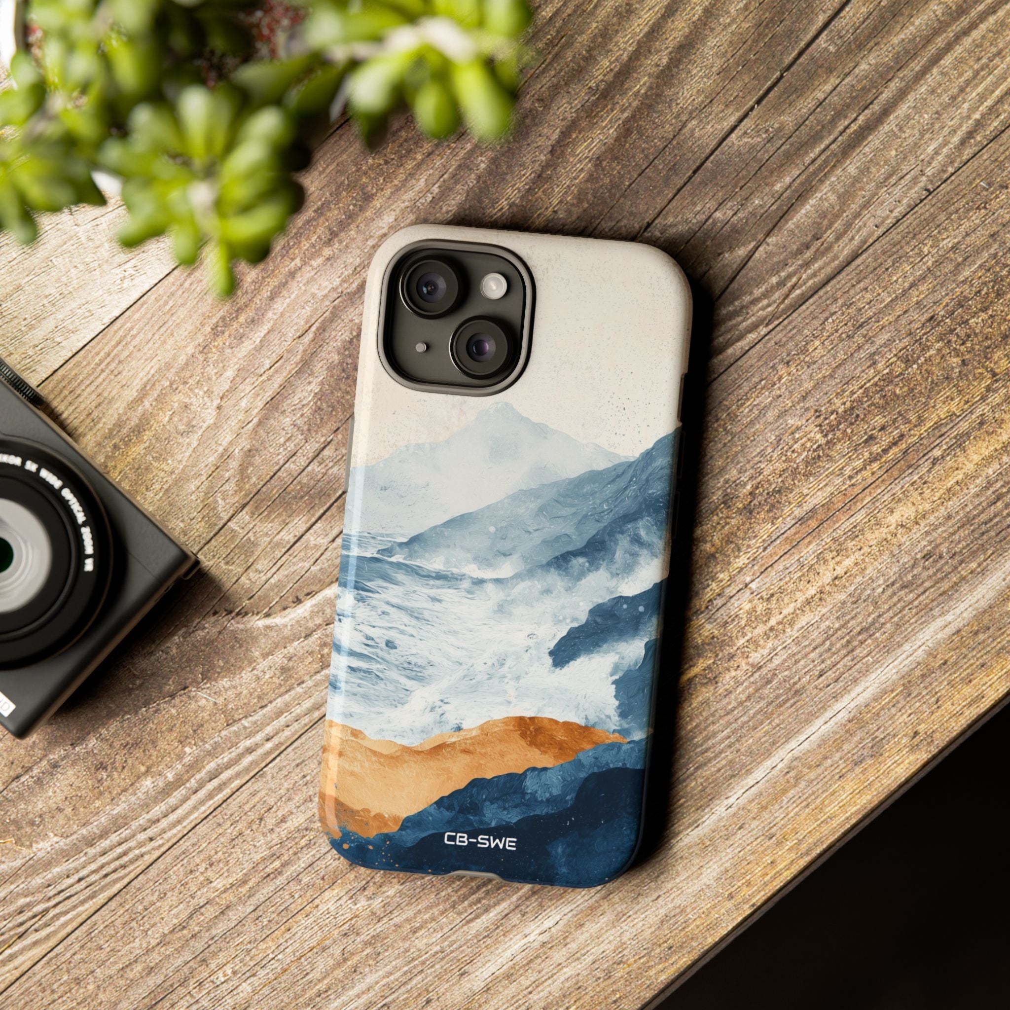 Waves Embrace Shore - iPhone Case