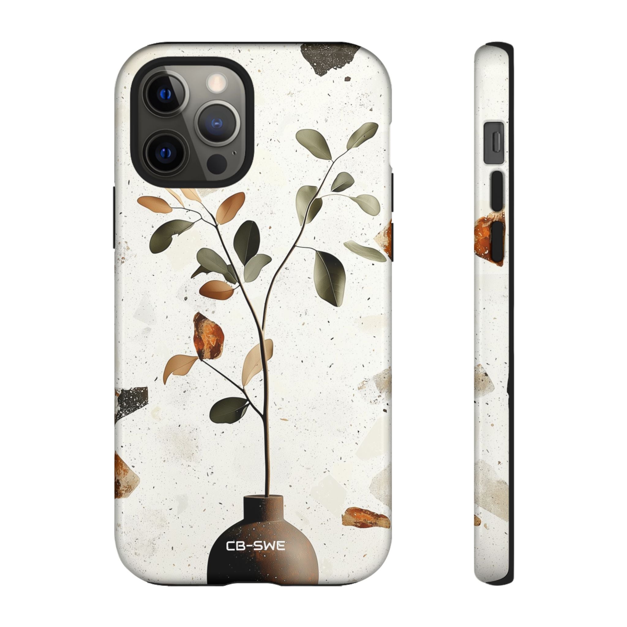 Vase Holds Leaves - iPhone Case