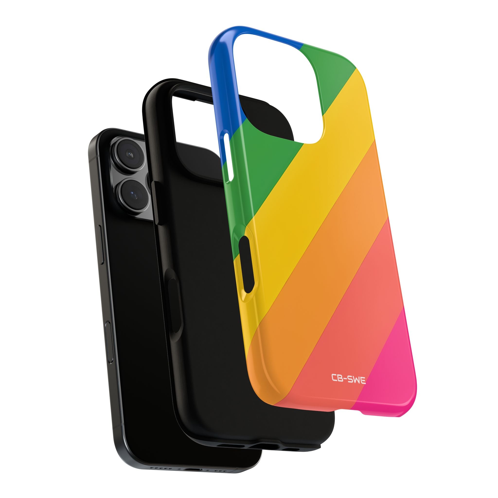 Vibrant Geometric Spectrum - iPhone Case