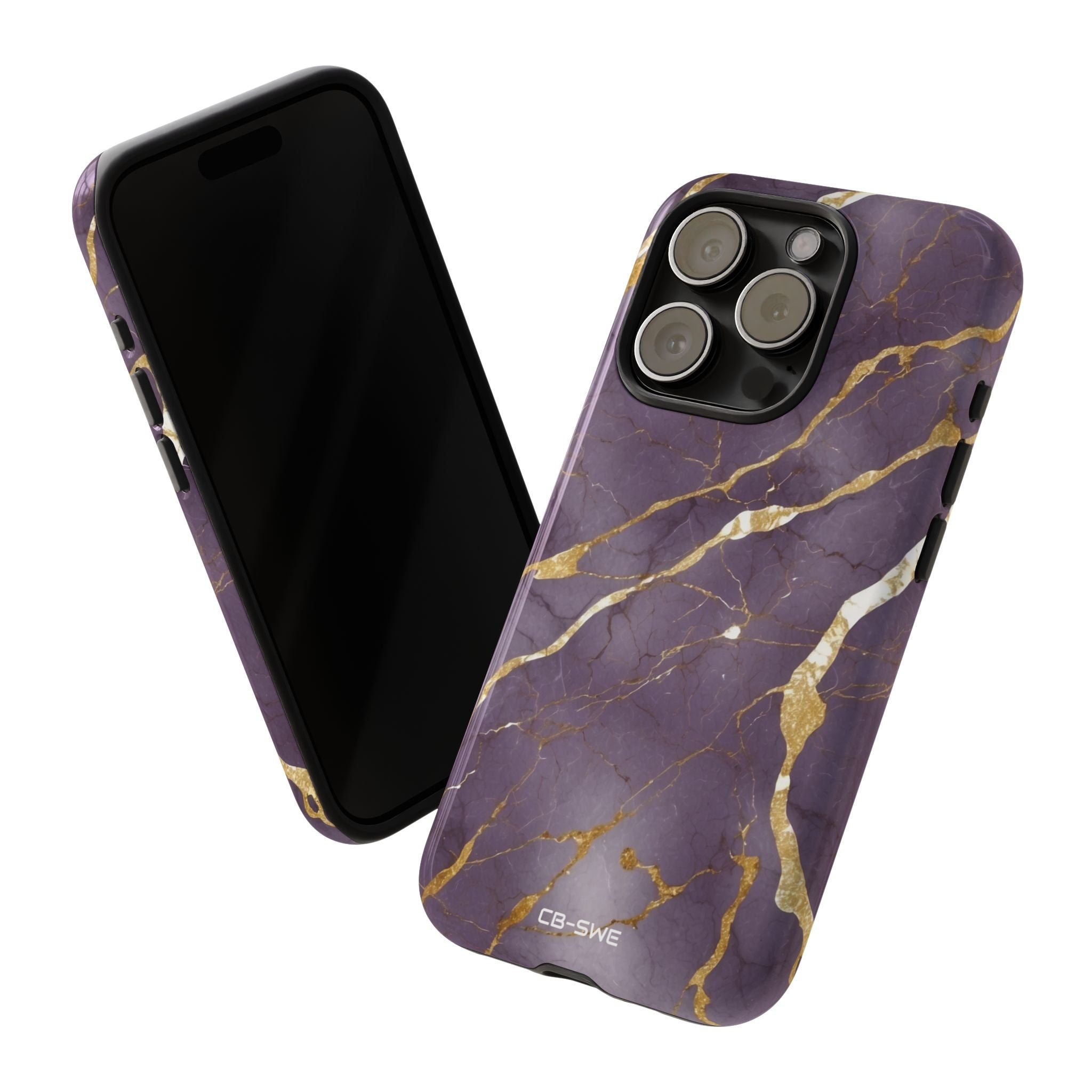 Golden Veins Flowing - iPhone Case