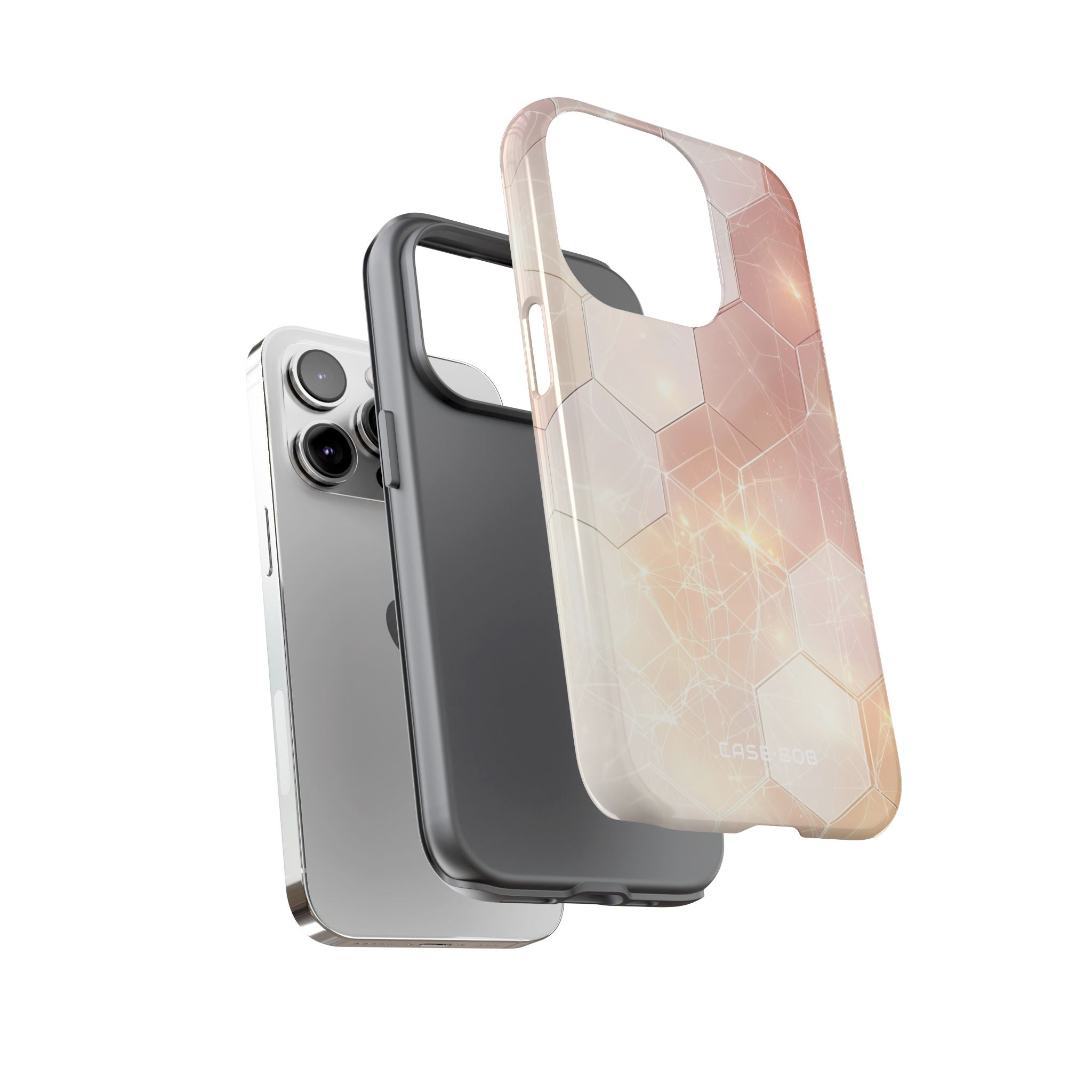Honeycomb Glow iPhone 14 Pro Case - Tough