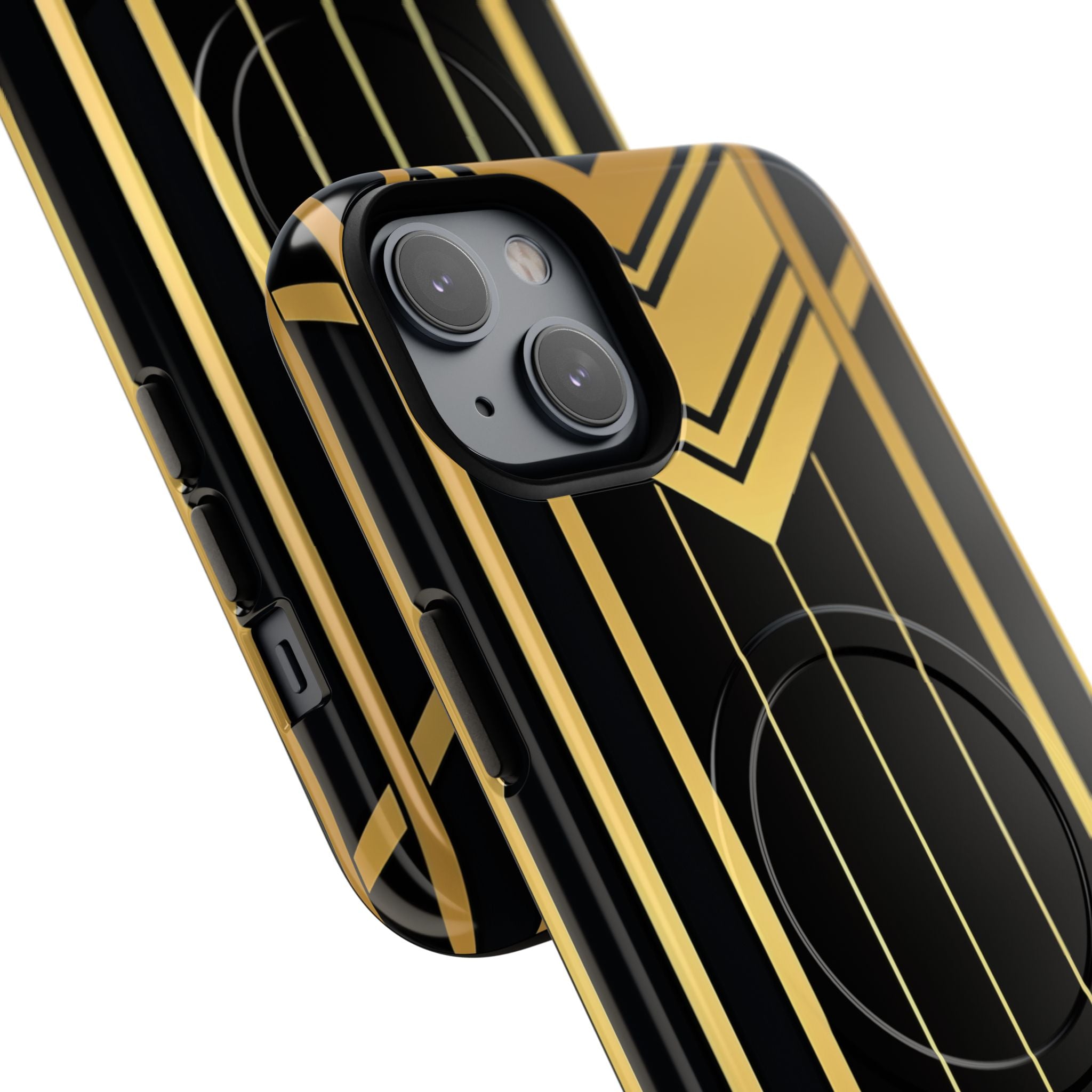 Golden Geometric Symphony iPhone 14 - Tough+