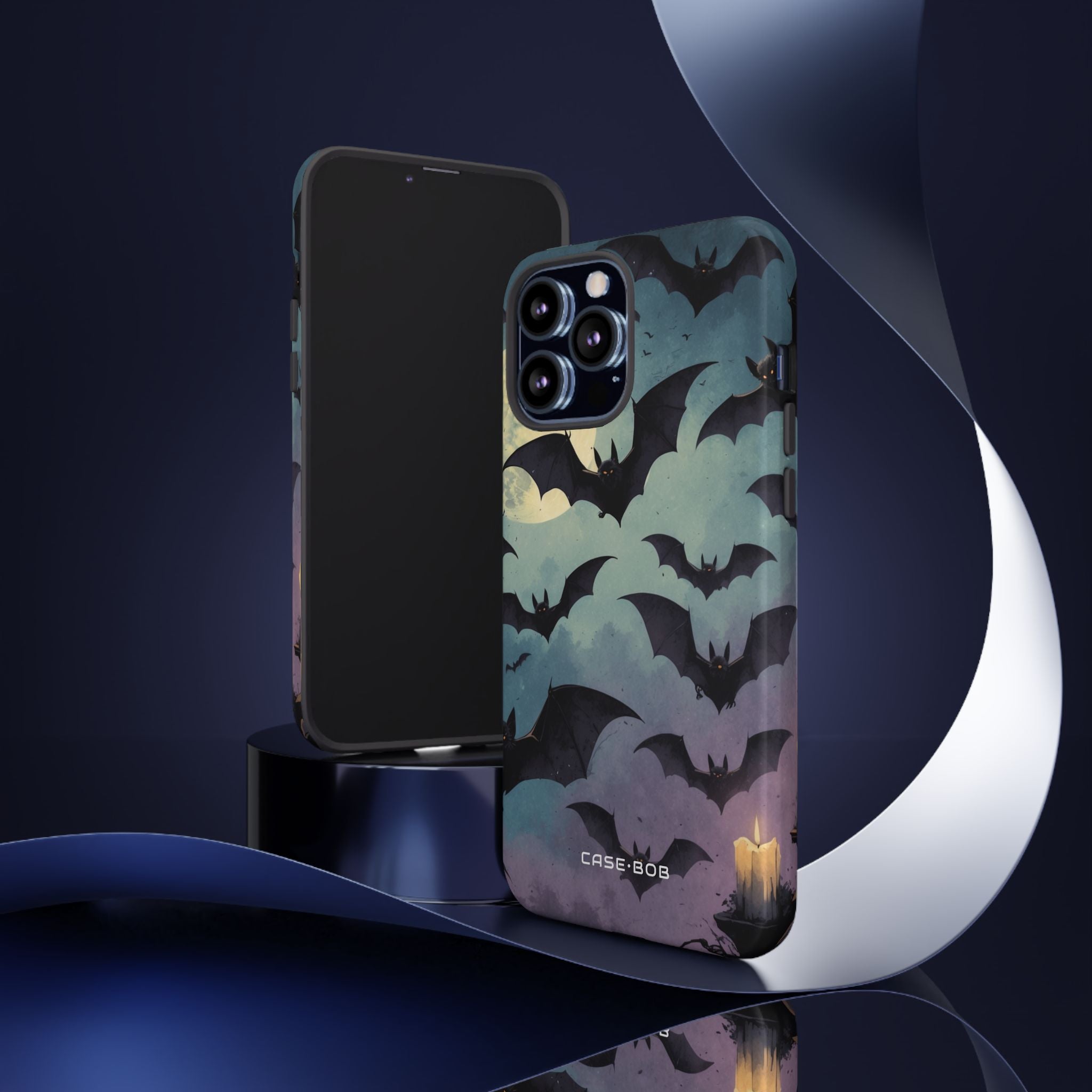 Glowing Bat Swarm iPhone 13 Pro Max Case - Tough