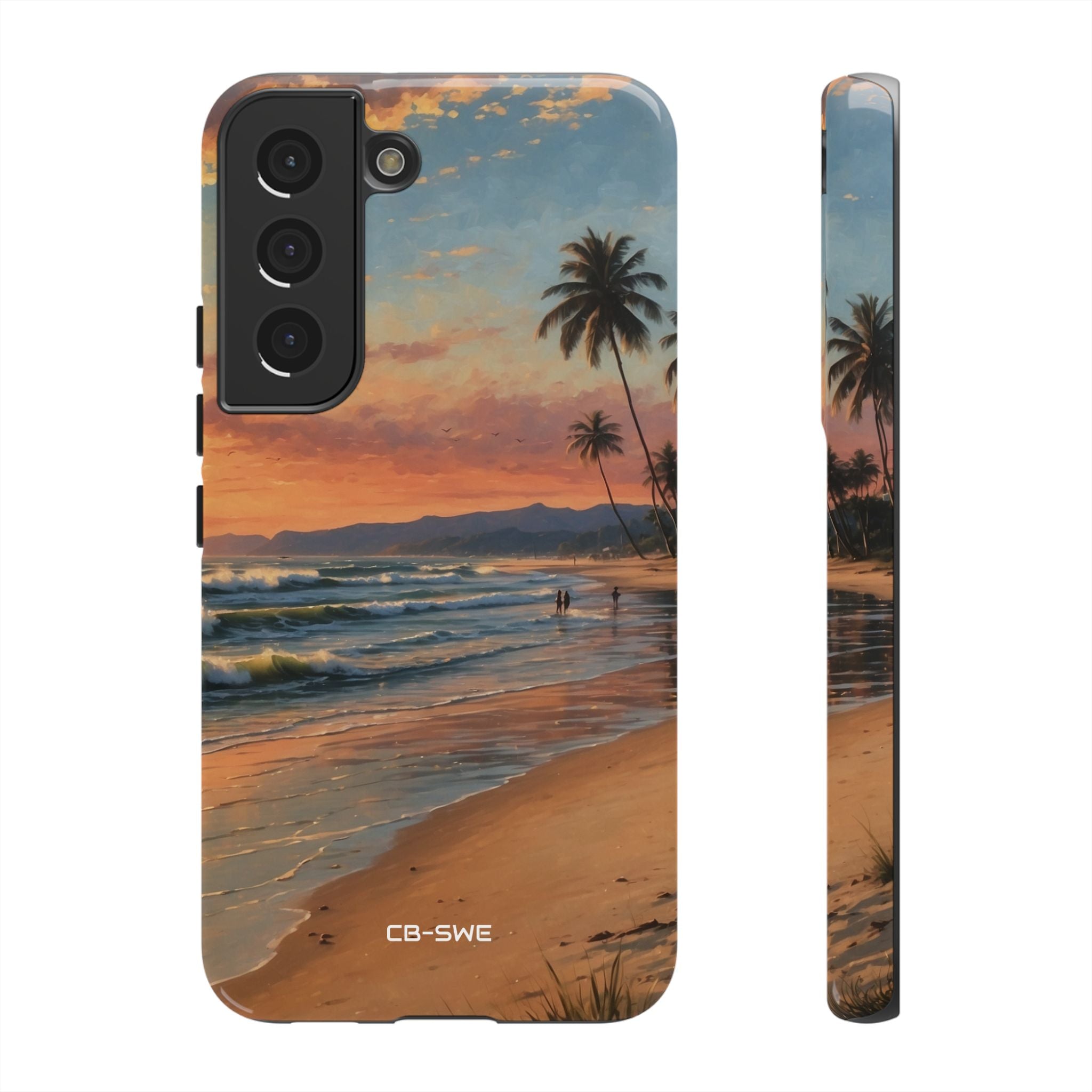 Golden Waves Embrace - Samsung Case