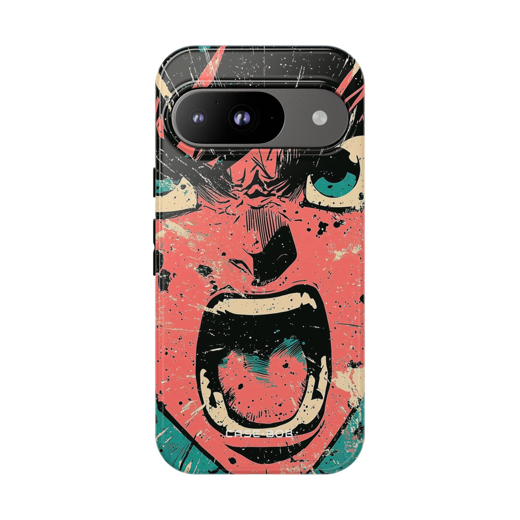 Screaming Face Pink Google Pixel 9 Case - Tough
