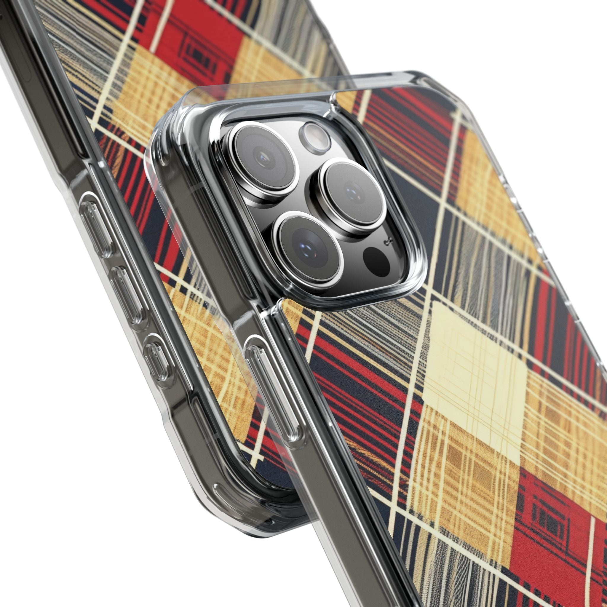 Plaid Diamond Tapestry iPhone 16 - Impact Clear+