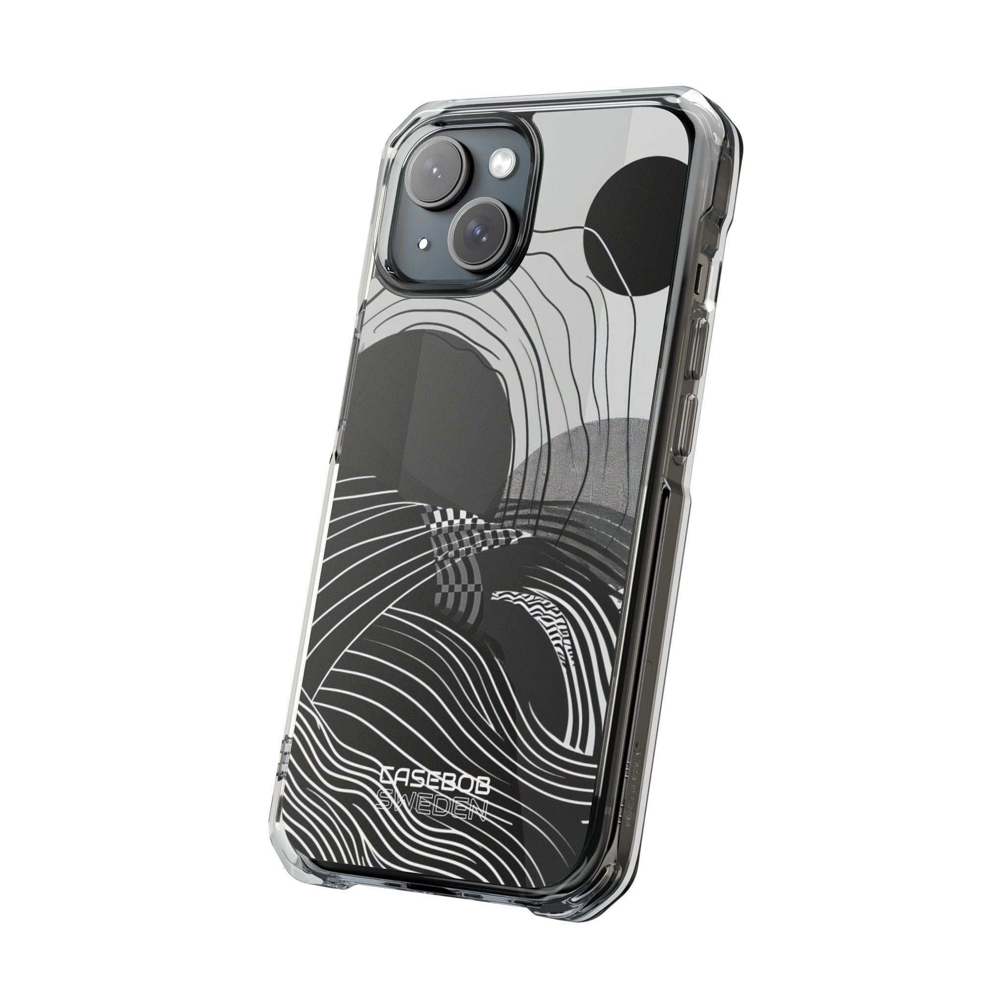 Monochrome Motion Flow iPhone 15 - Impact Clear+