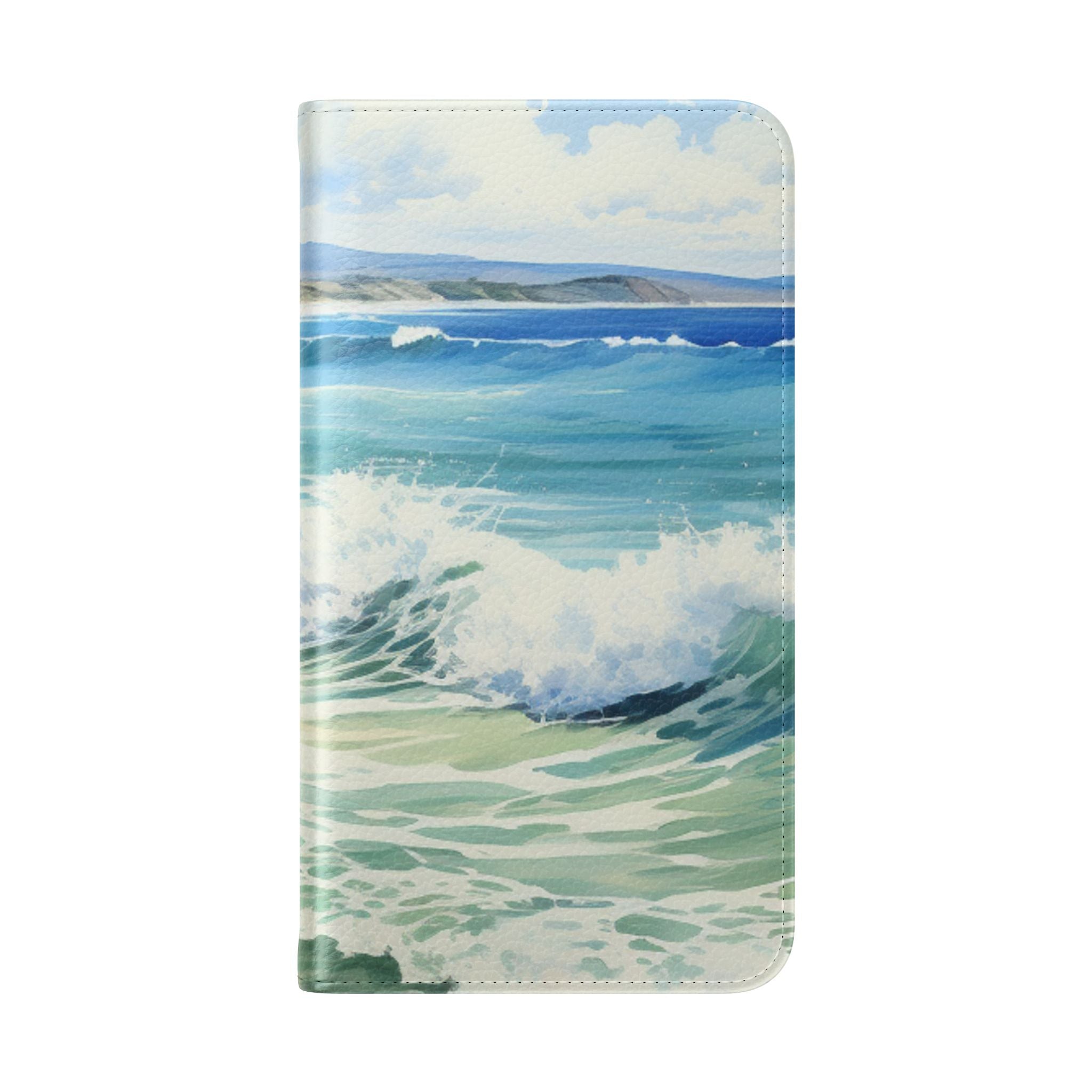 Foaming Blue Waves - Samsung S23 Case - Wallet