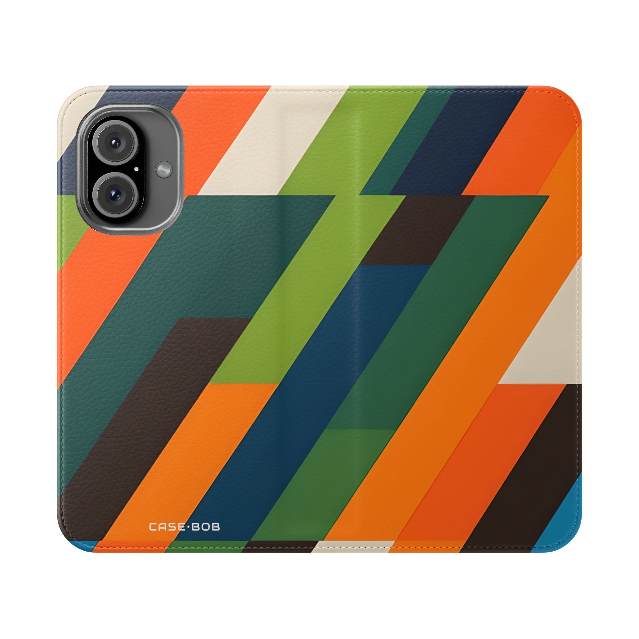Zigzag Stripes - iPhone 16 Case - Wallet