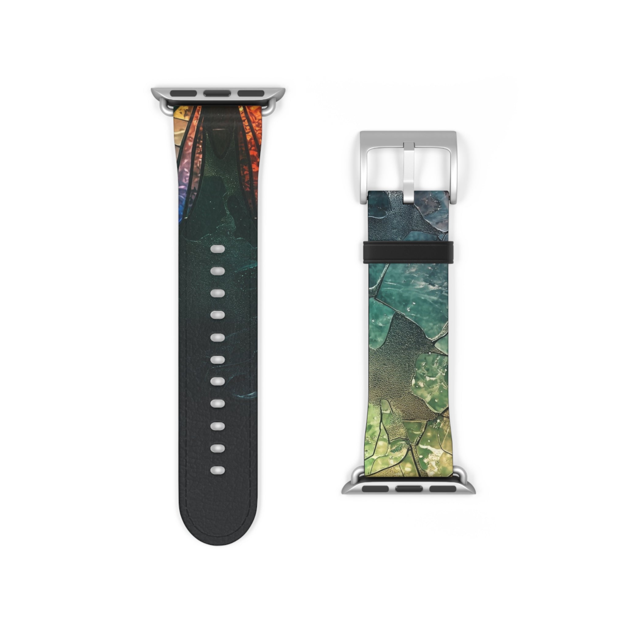 Värjätty lasi perhonen - Kellonranneke