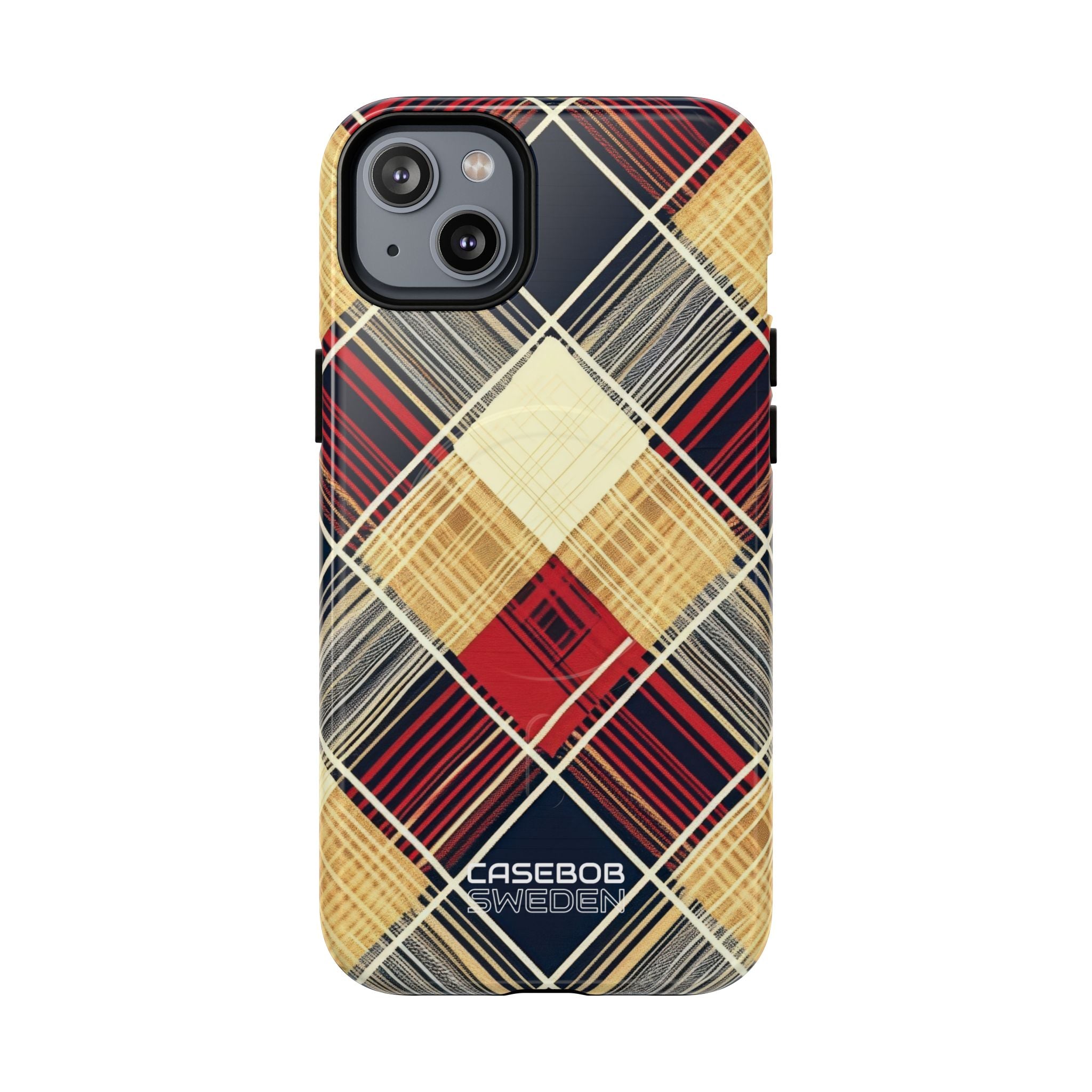 Plaid Diamond Tapestry iPhone 14 - Tough+