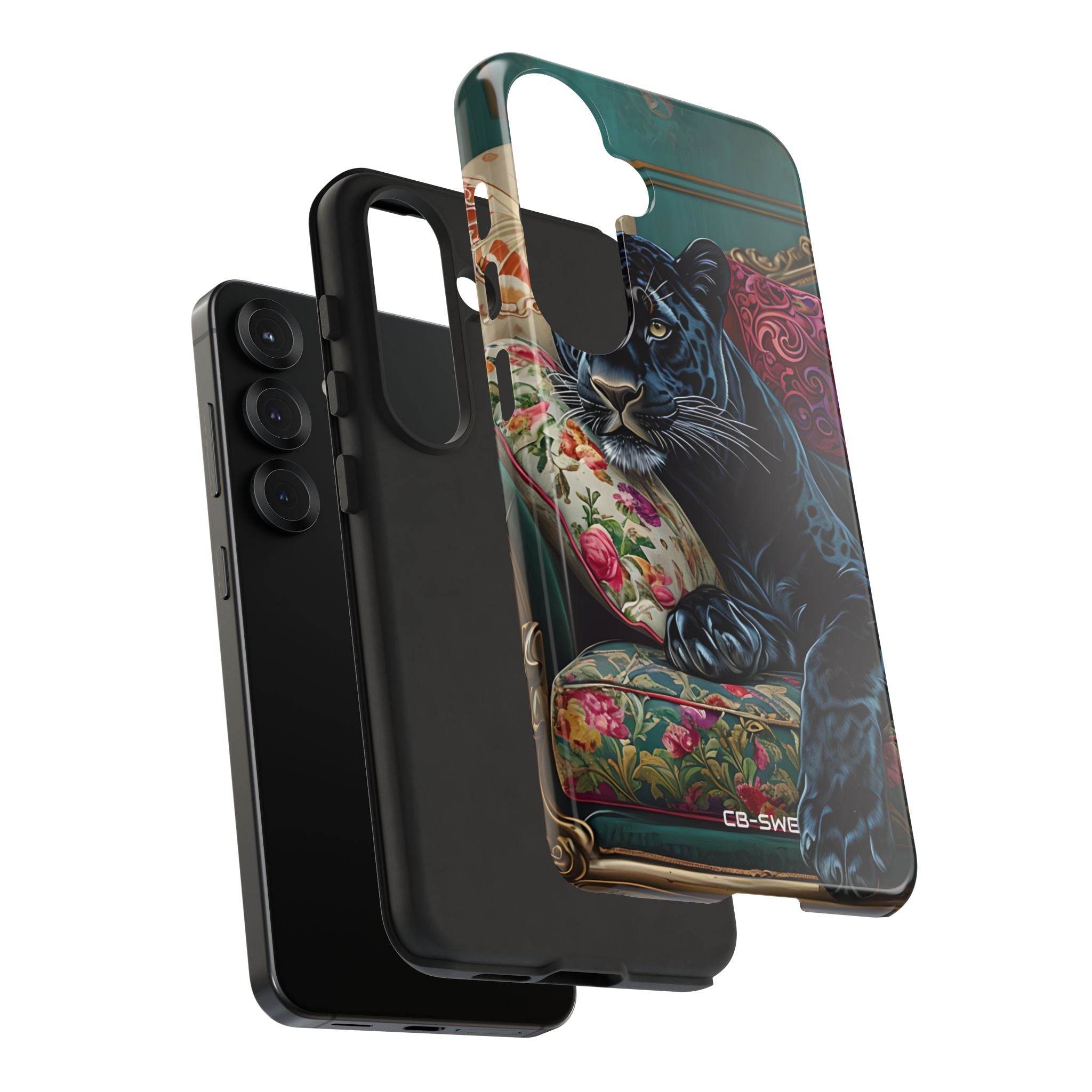 Panther on Vintage Chaise - Samsung Case