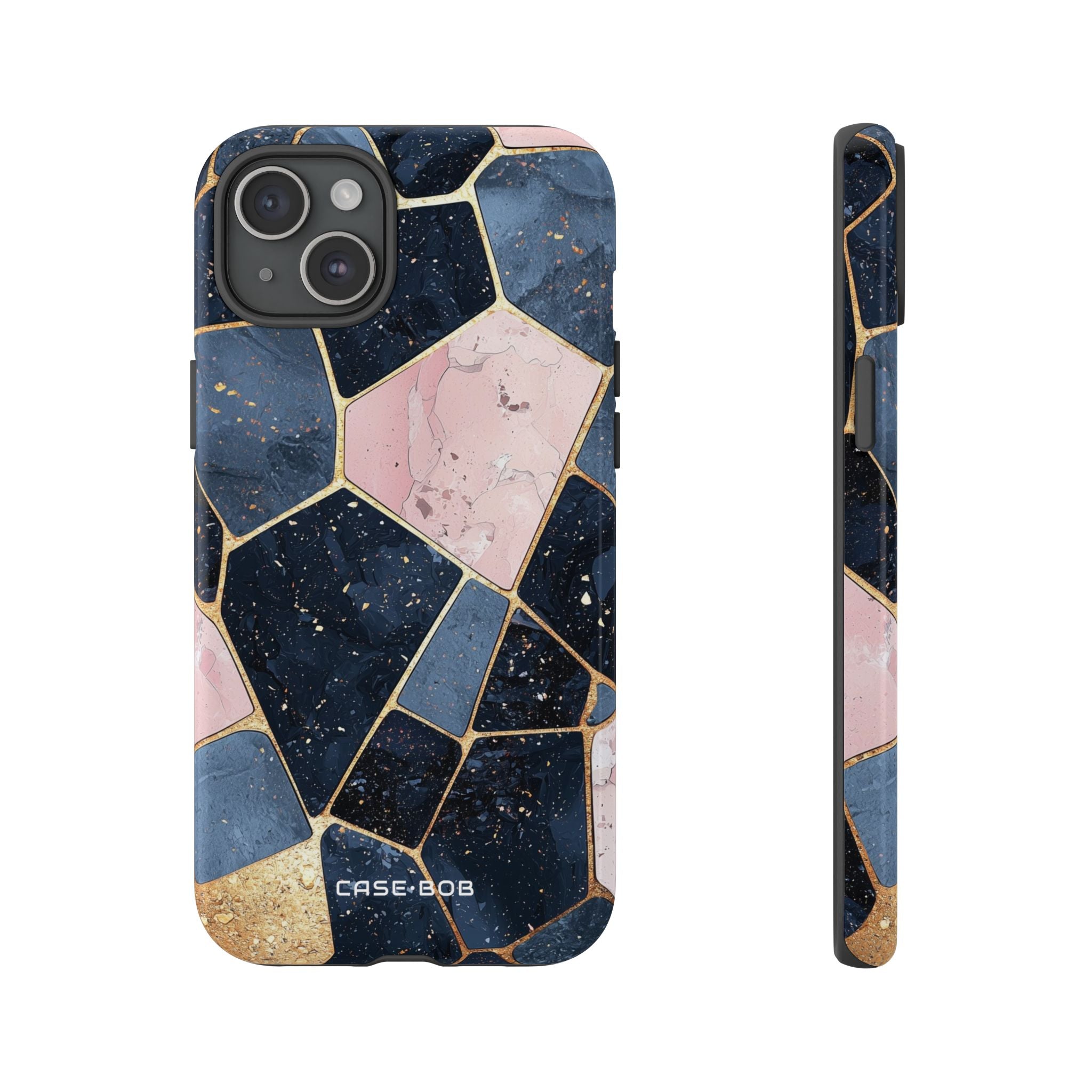 Golden Mosaic iPhone 15 Plus Case - Tough