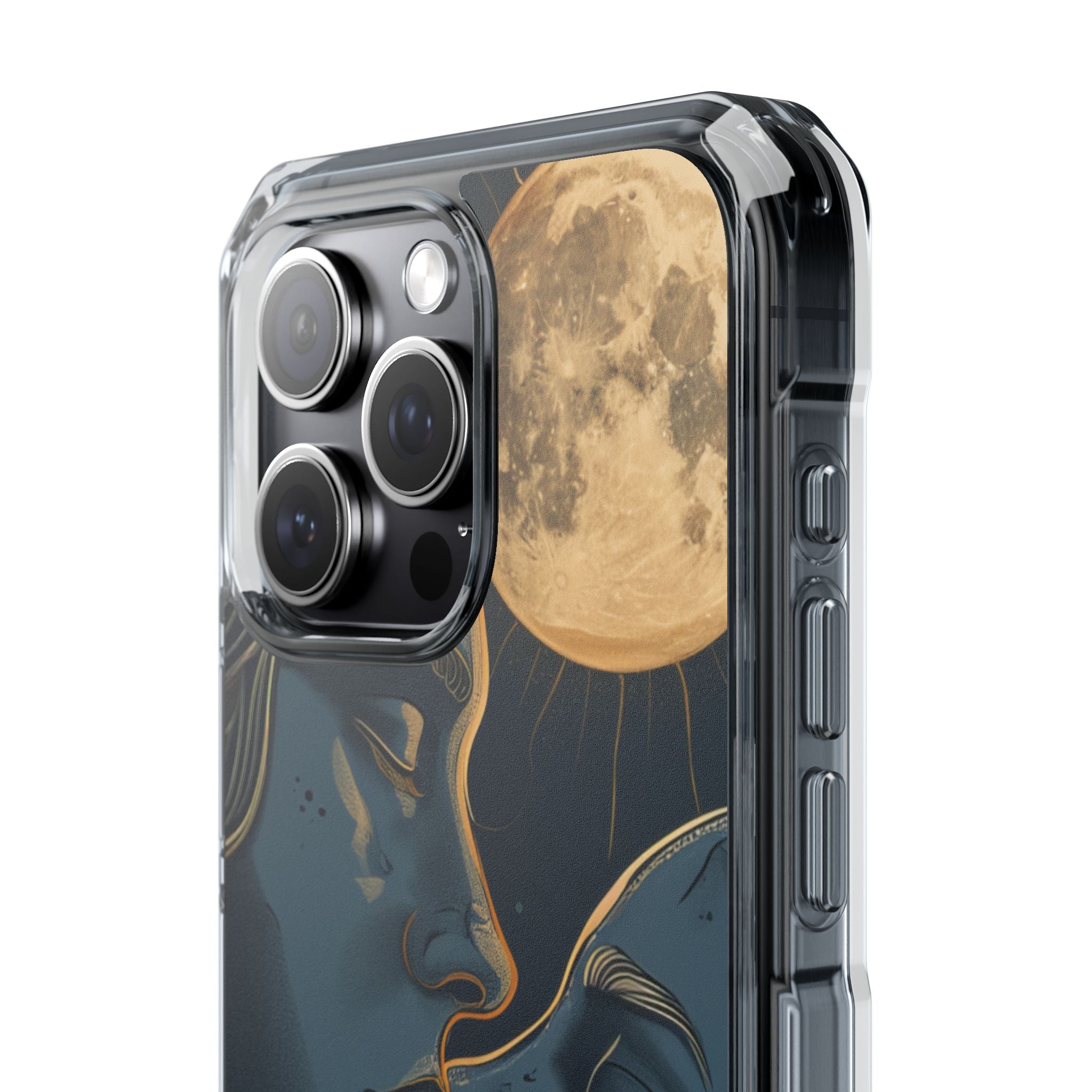 Moonlit Lovers Whisper iPhone 15 - Impact Clear+