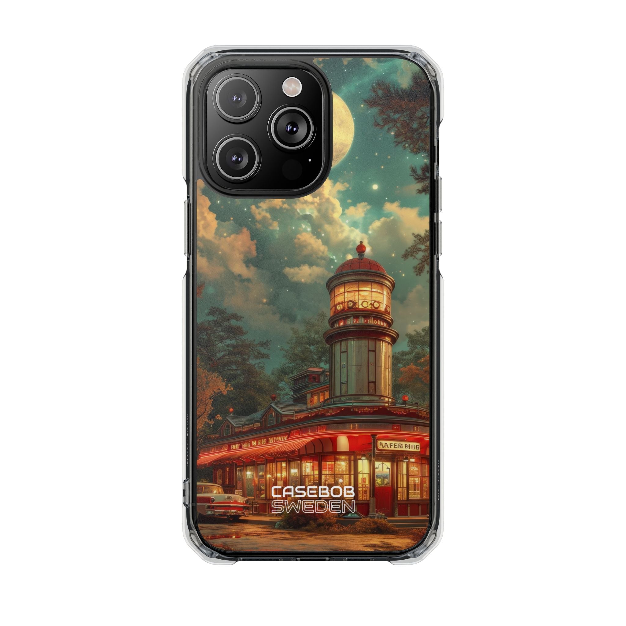 Retro Moonlight Cafe iPhone 14 - Impact Clear+