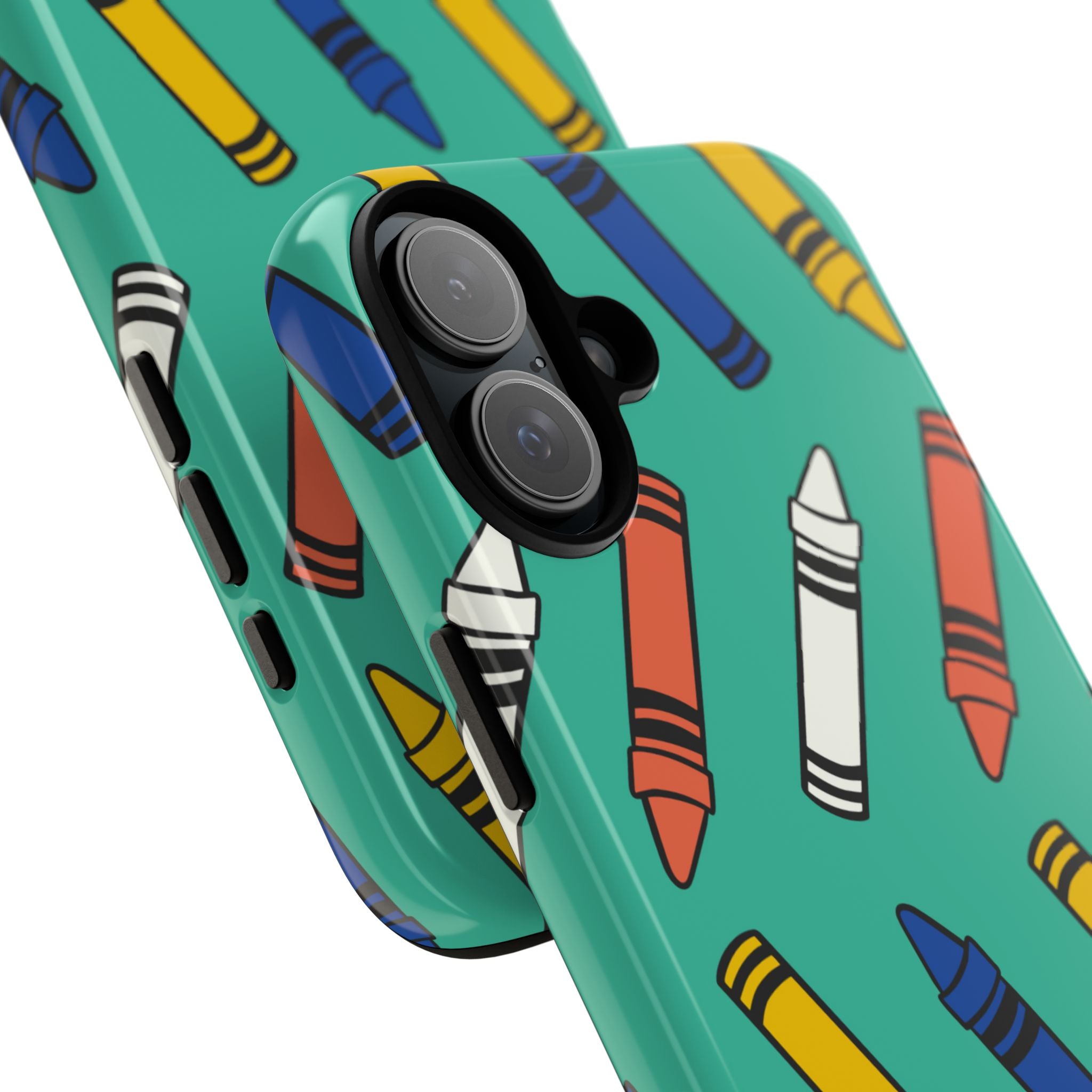 Crayons Dance Playfully - iPhone Case