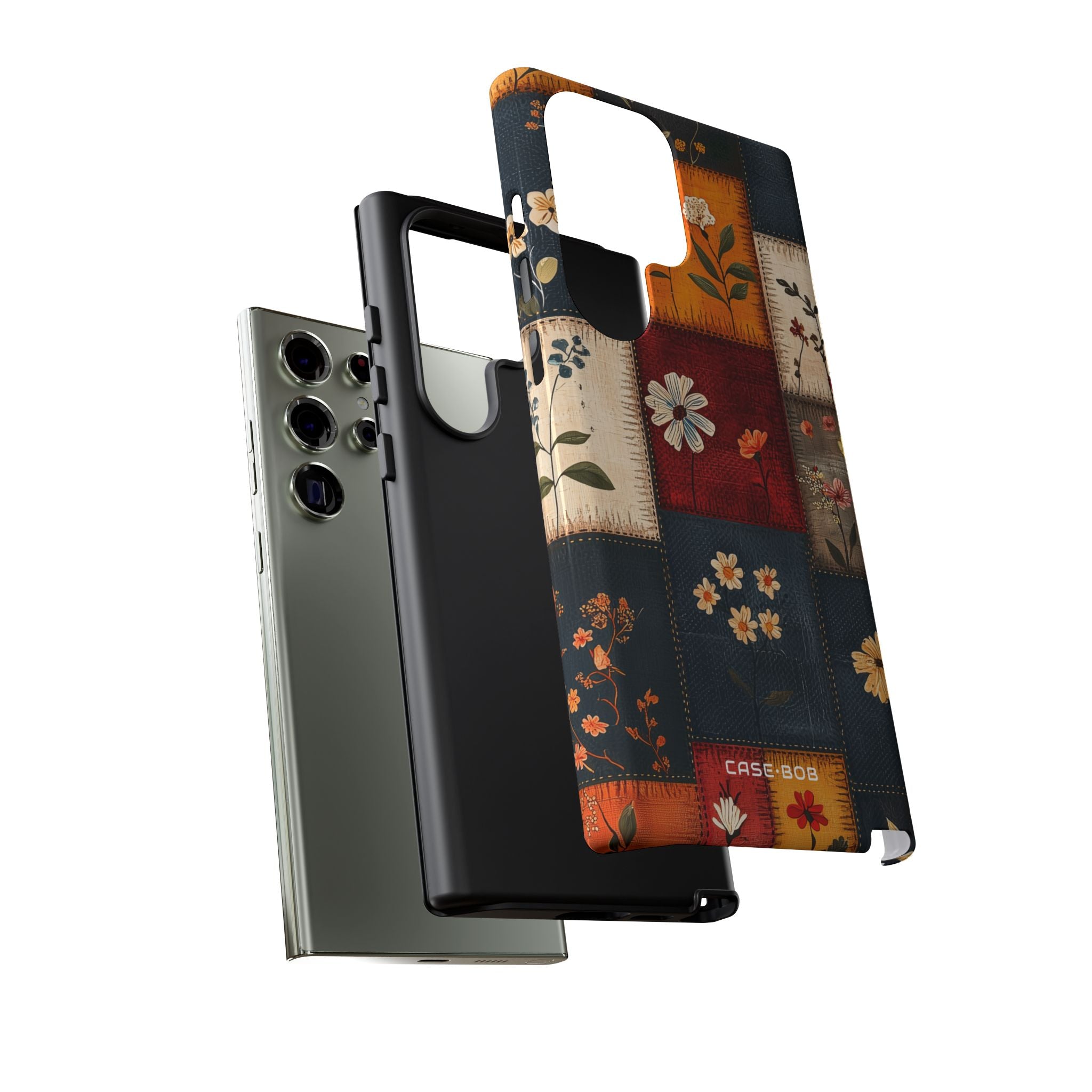 Patchwork Blooms Samsung S23 Ultra Case - Tough