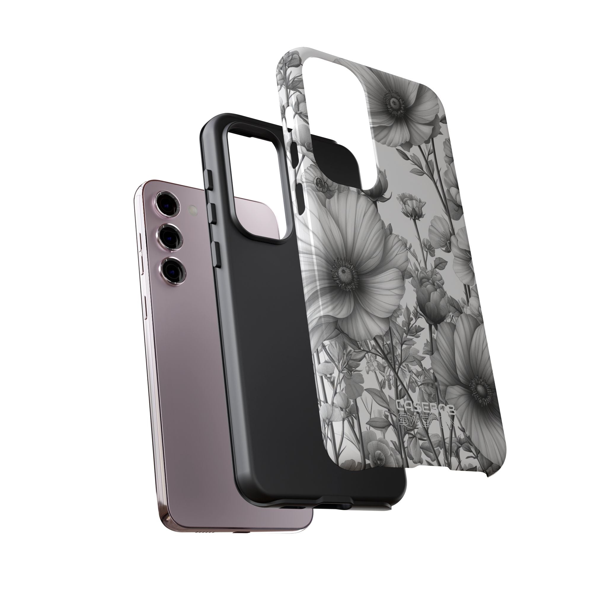 Vintage Floral Etching Samsung S23 - Tough