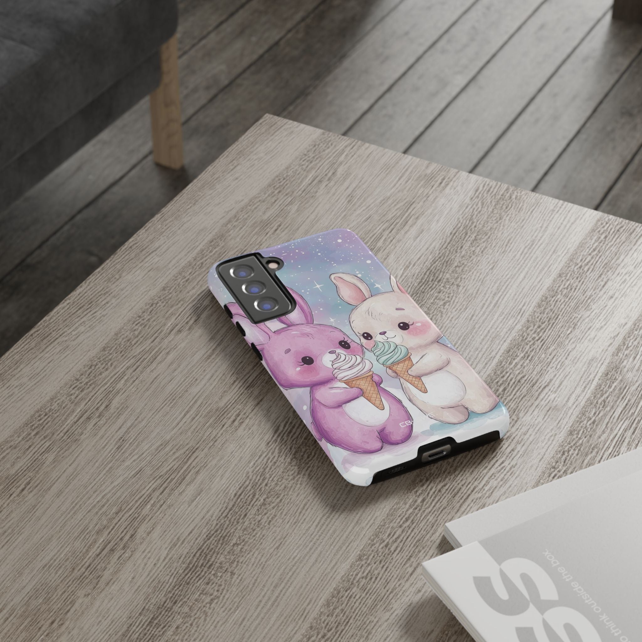 Rabbits Enjoy Ice Cream - Samsung Case