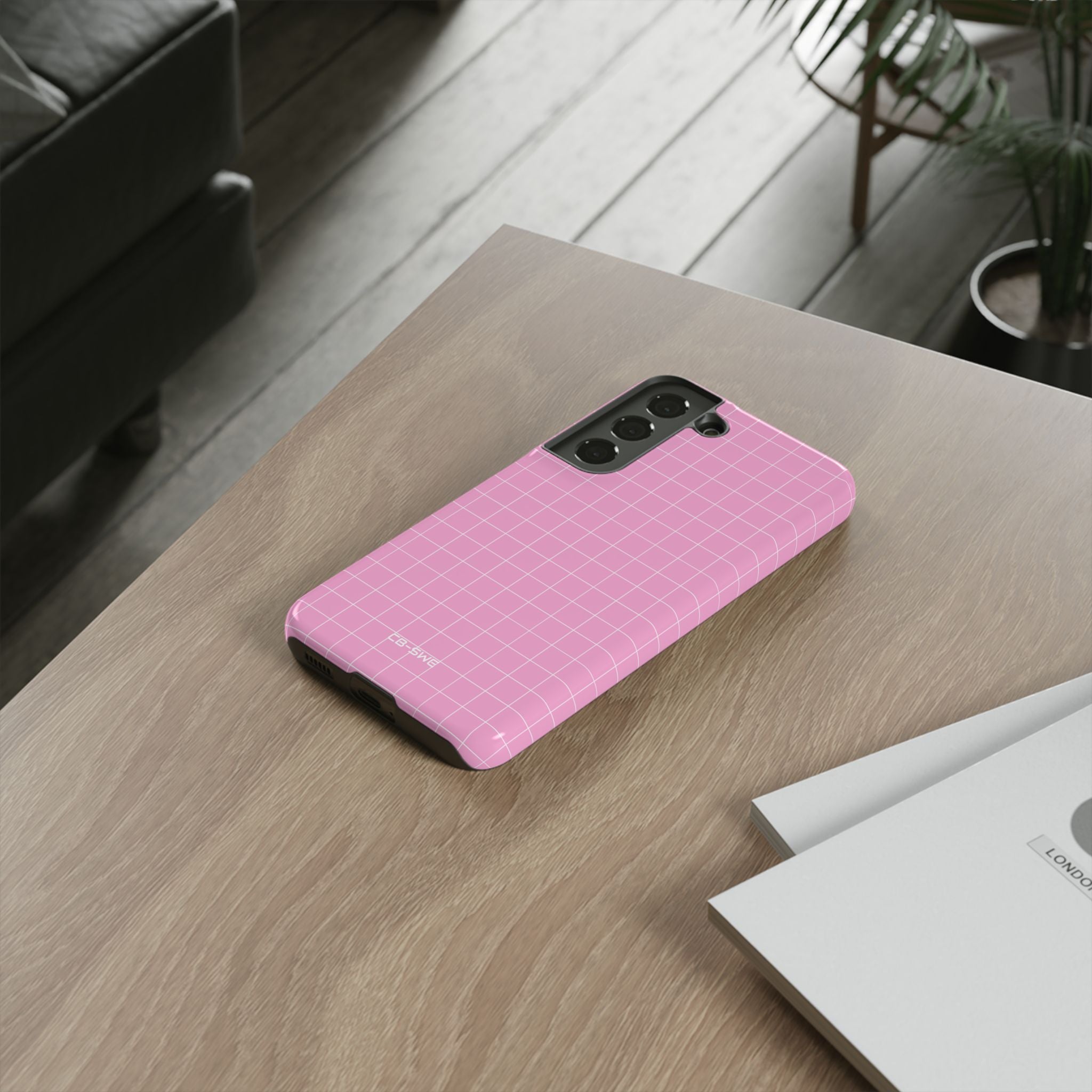 Pink Squares Align - Samsung Case