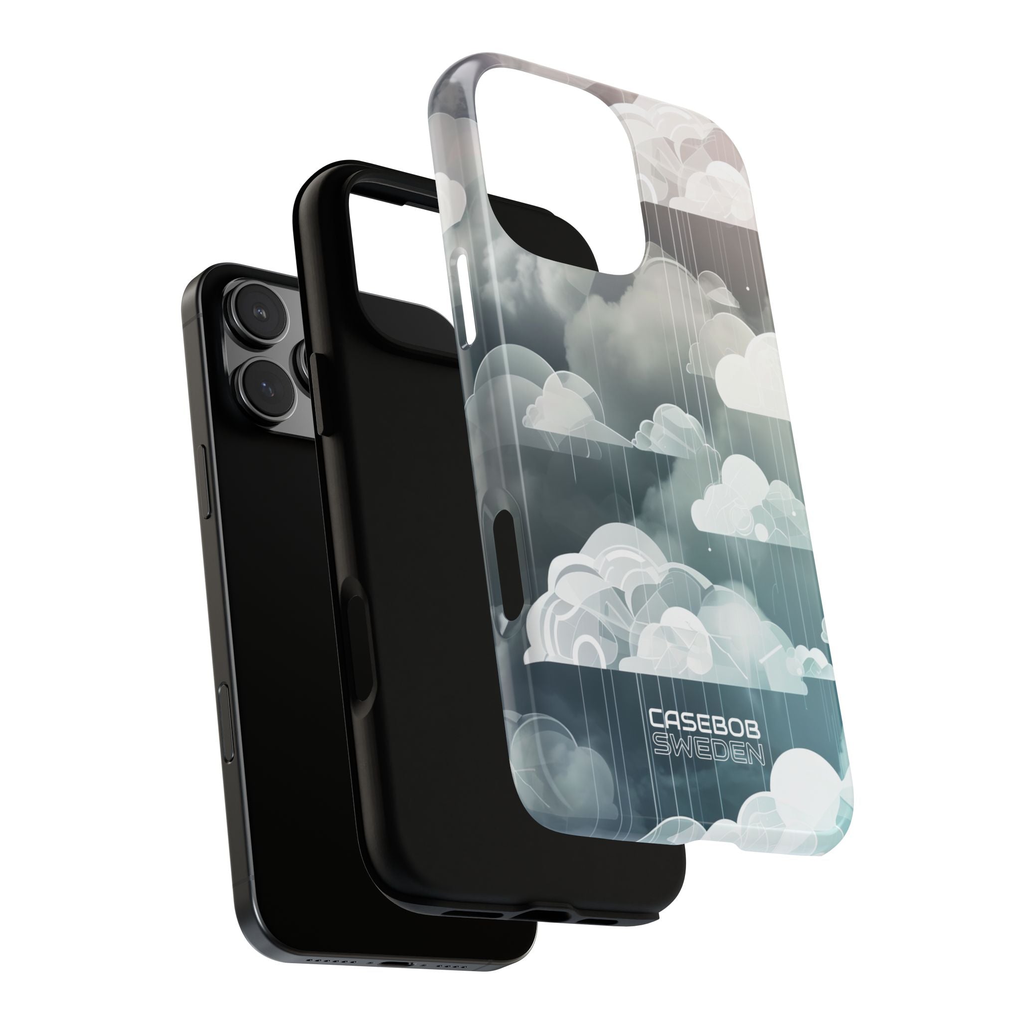 Silver Dream Clouds iPhone 16 - Tough