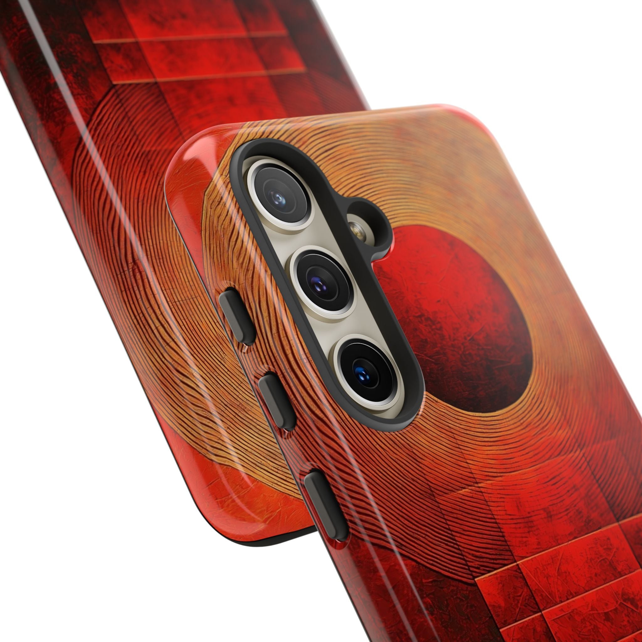 Crimson Orbit Samsung S24 Case - Tough