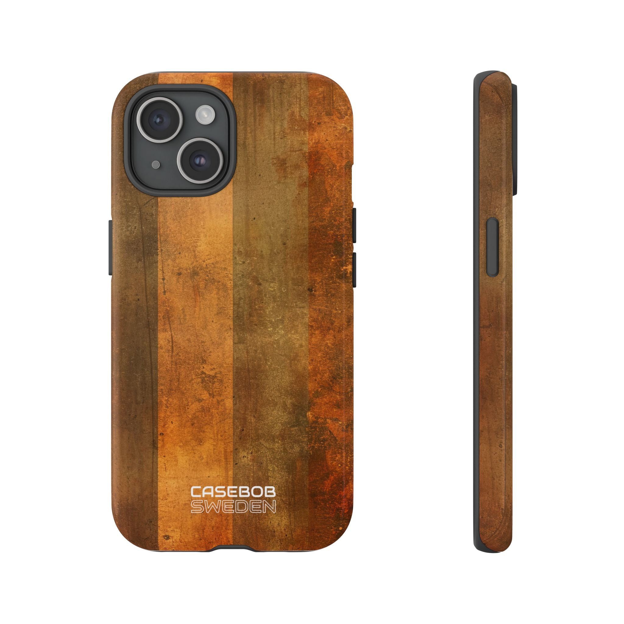 Rustic Striped Texture iPhone 15 - Tough