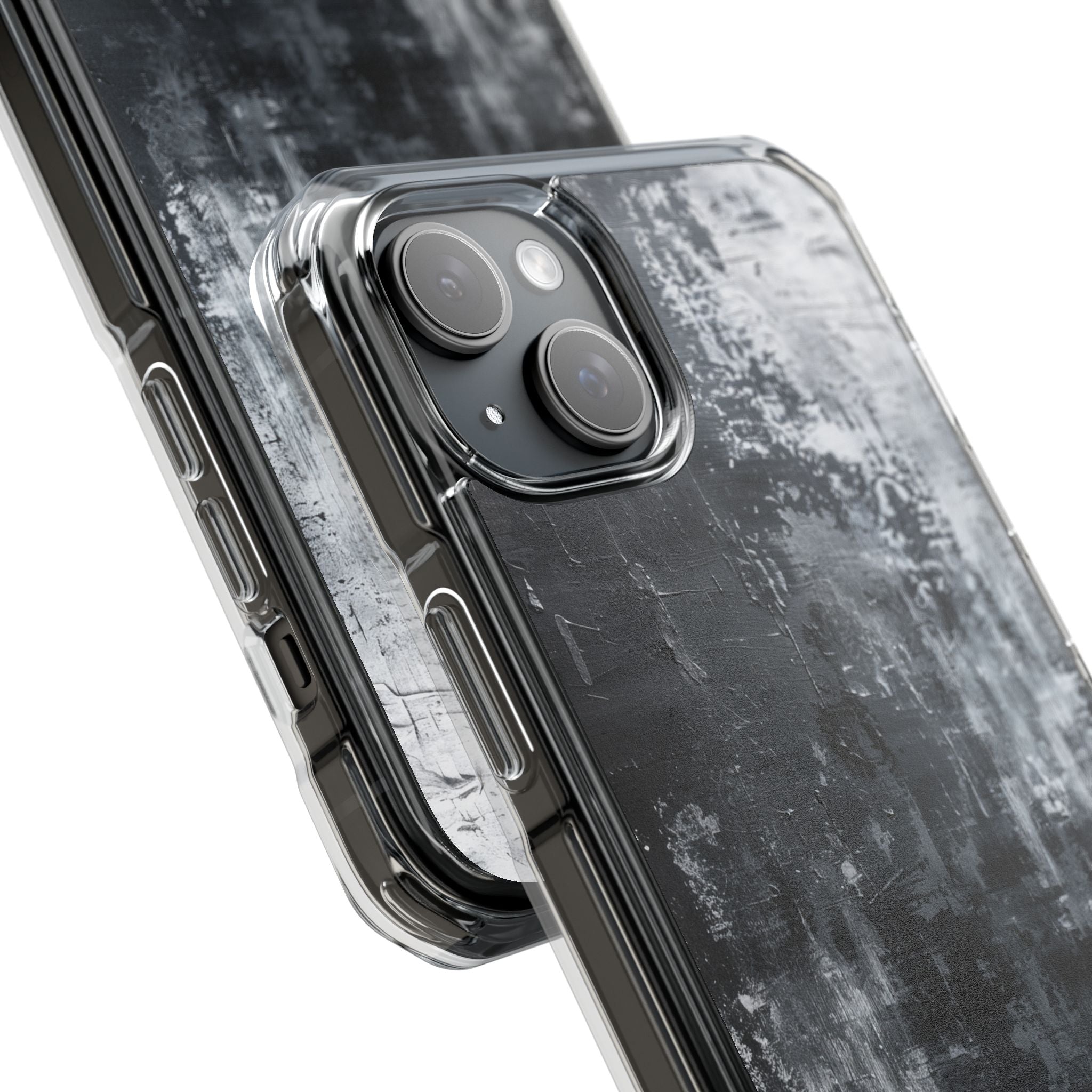 Textured Blackscape iPhone 15 Plus Case - Impact