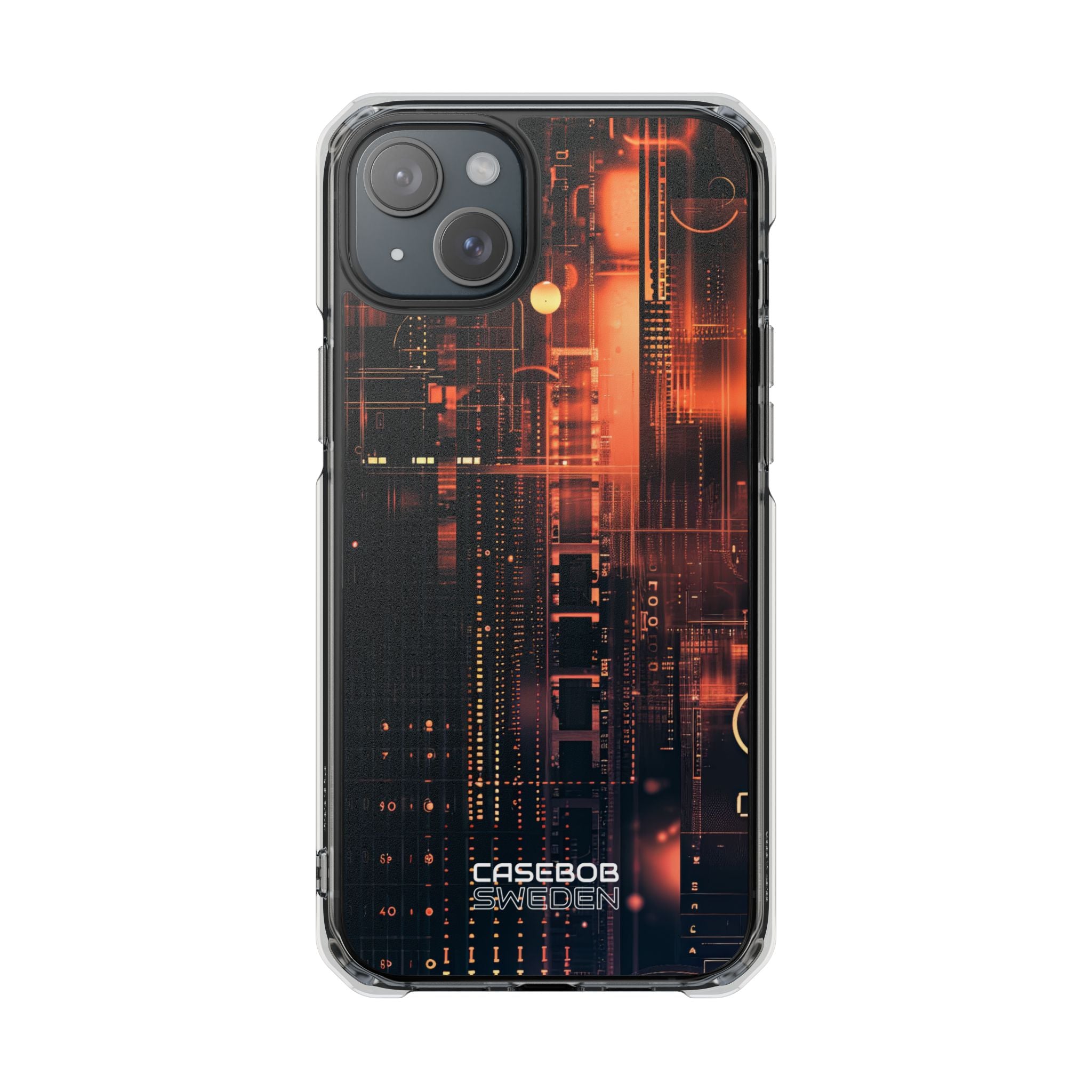 Neon Circuit Dreams iPhone 15 - Impact Clear+