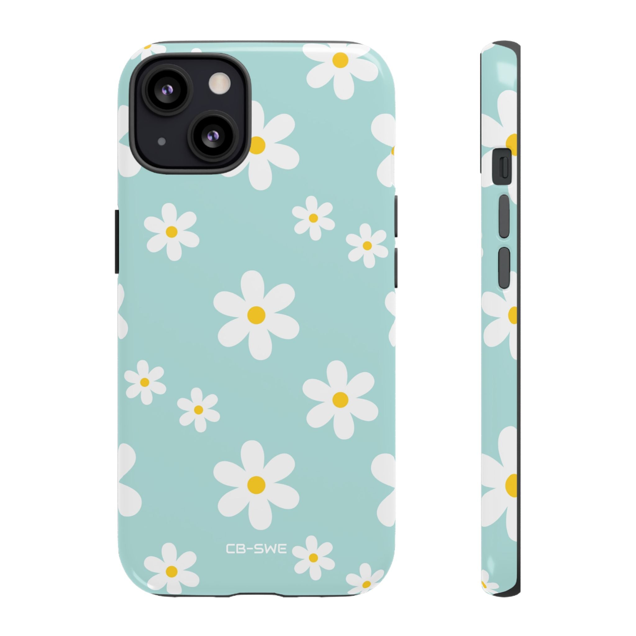 Daisies On Blue - iPhone Case