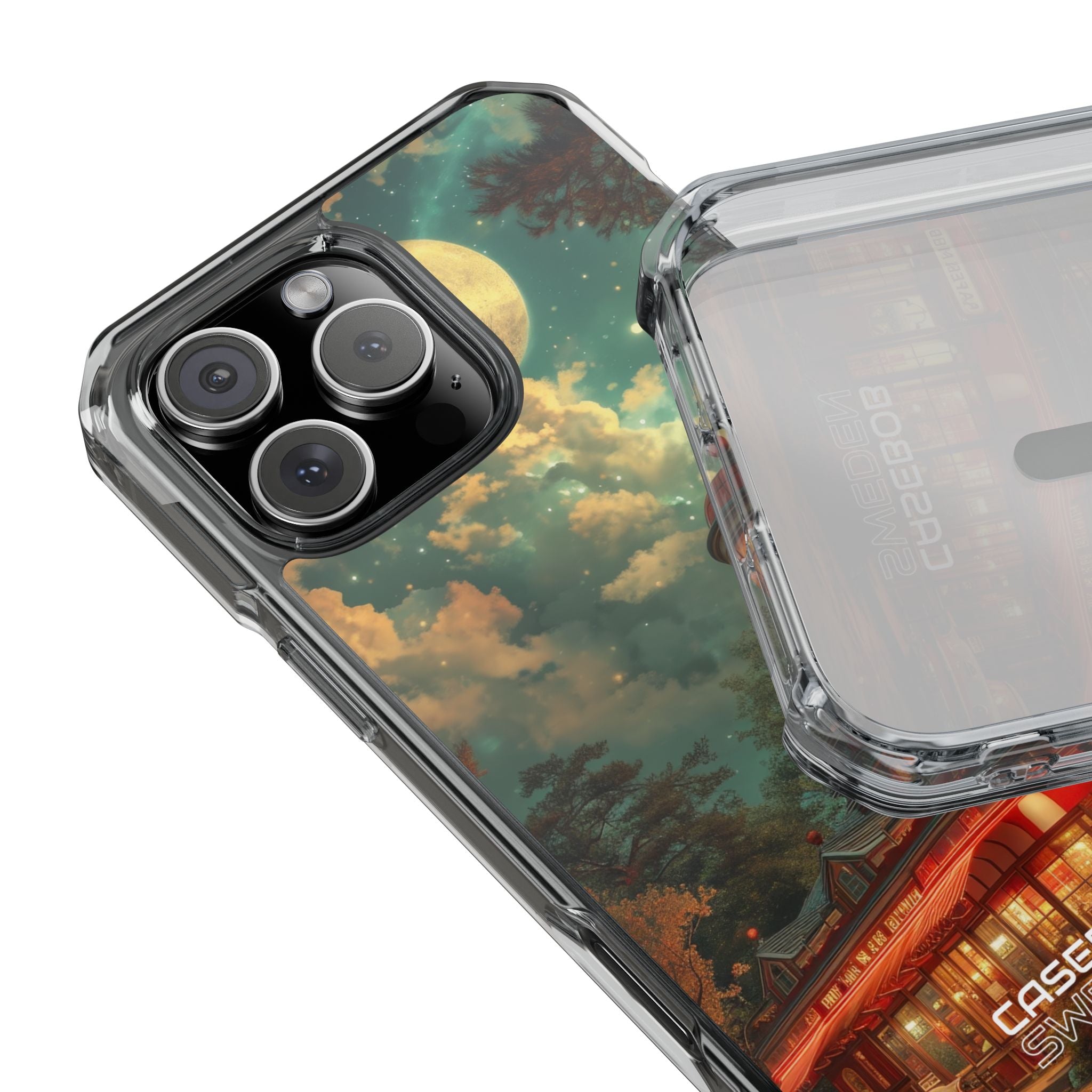 Retro Moonlight Cafe iPhone 16 - Impact Clear+