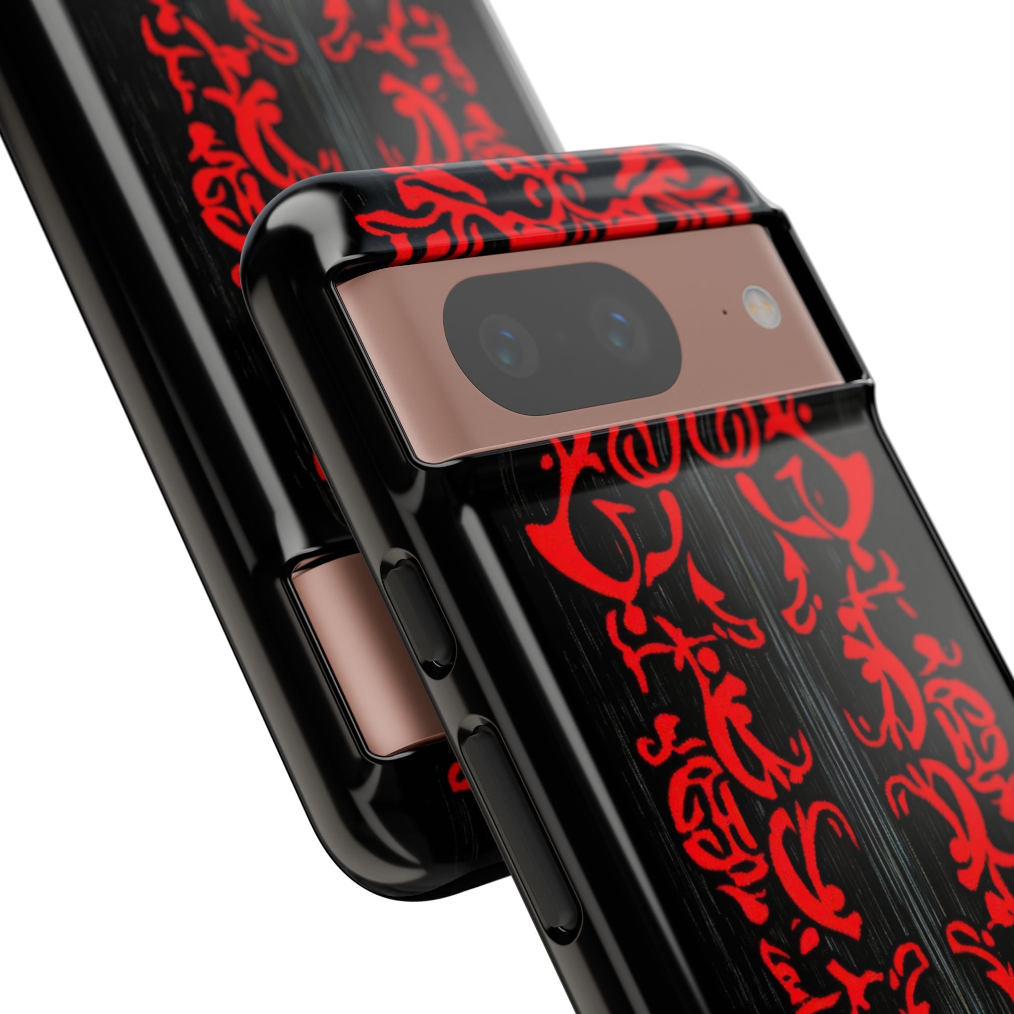 Crimson Spiral Google Pixel 8 Case - Tough