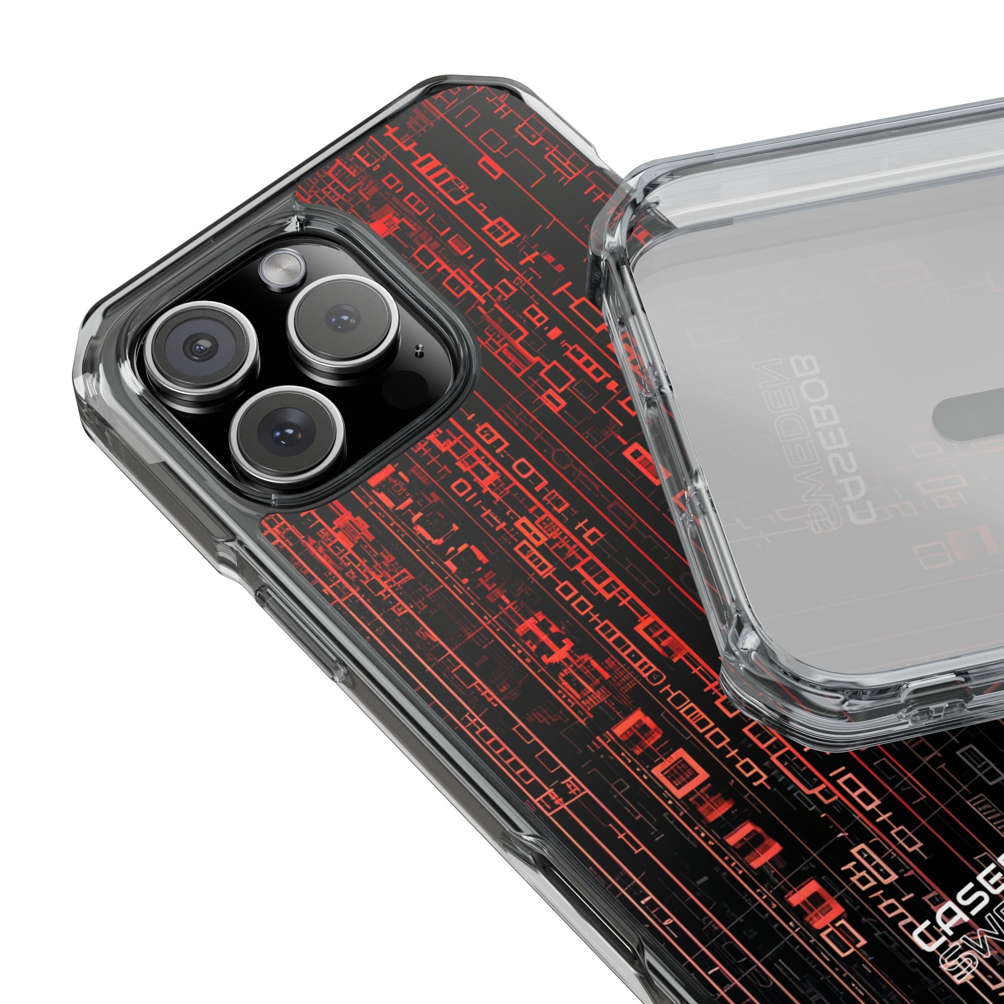 Neon Circuit Dreams iPhone 16 - Impact Clear+