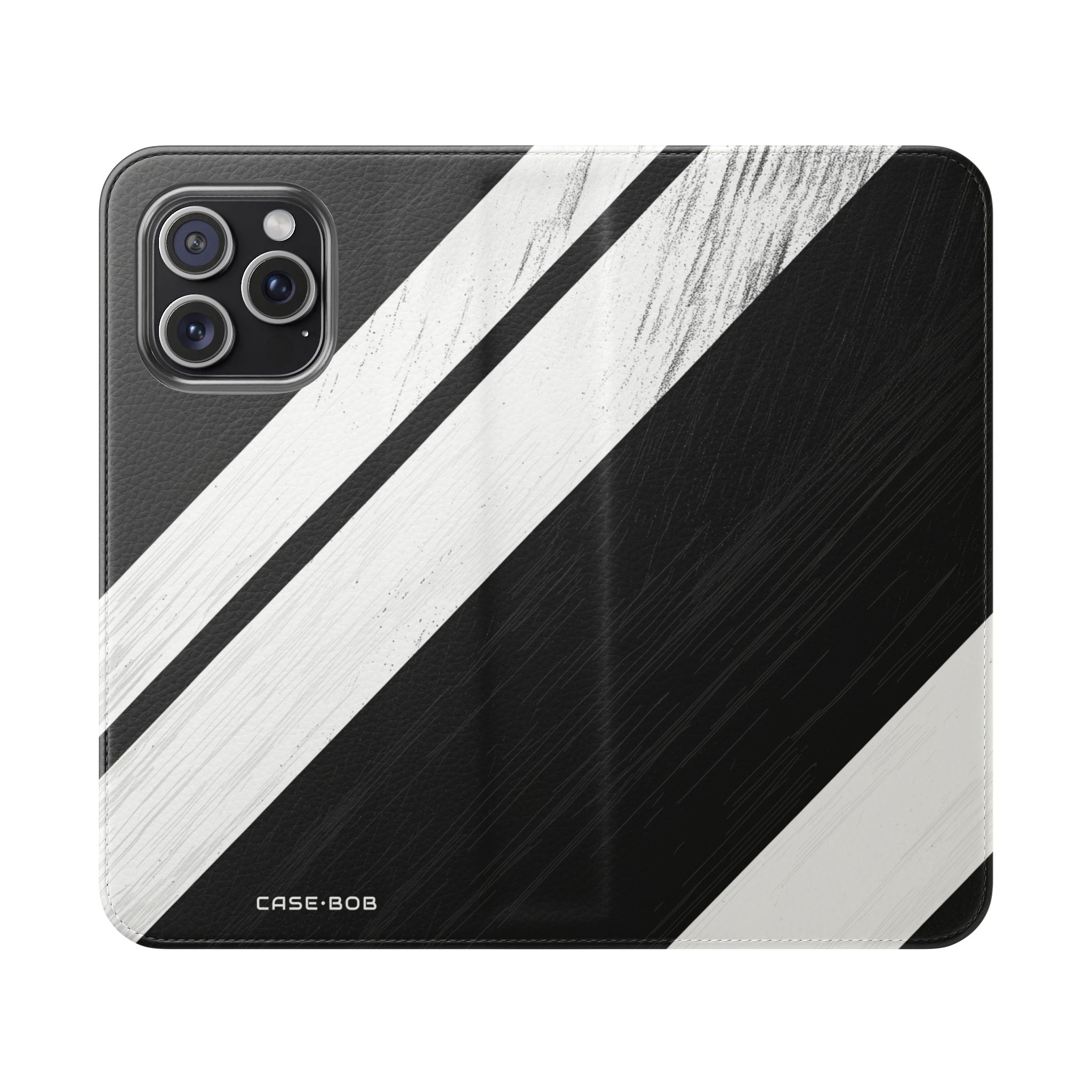 Striped Texture - iPhone 15 Pro Max Case - Wallet