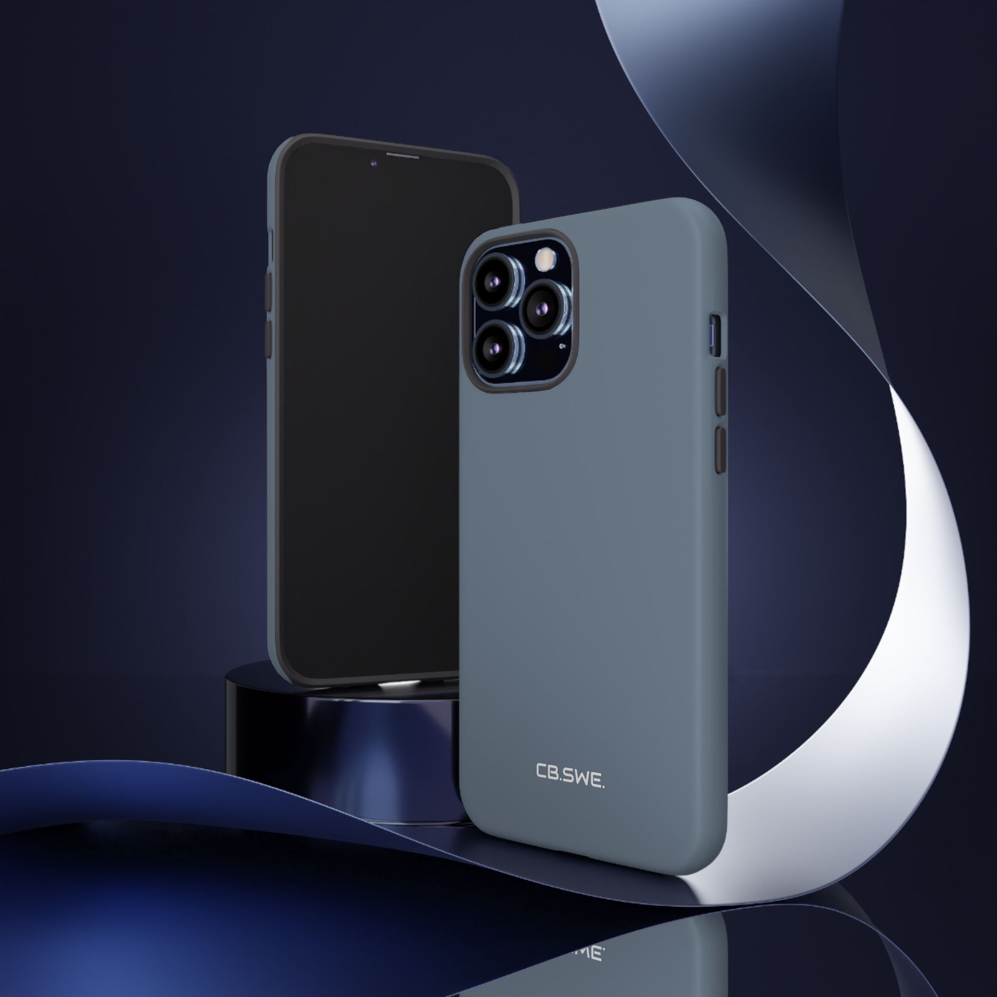 Slate Gray iPhone Case - Tough