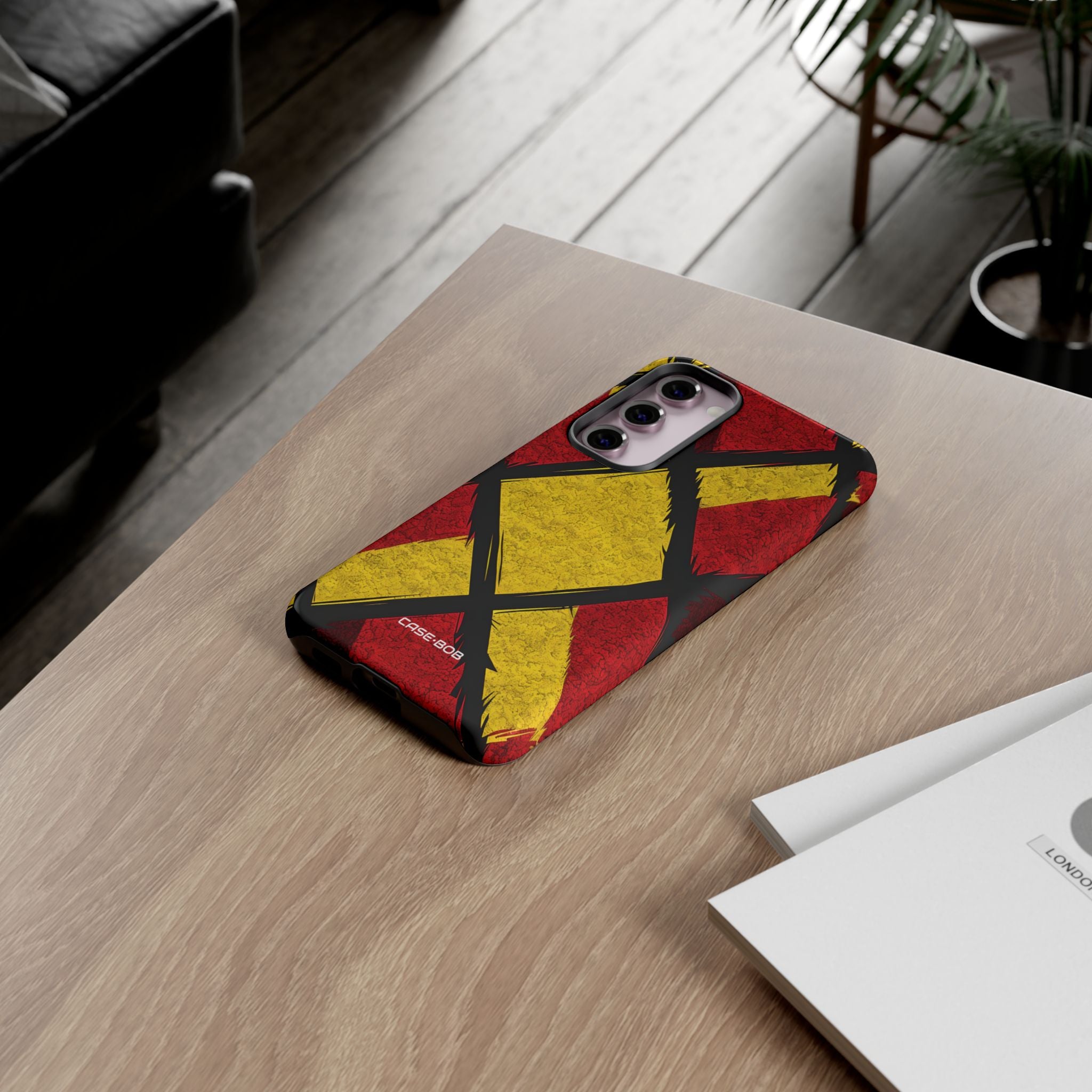 Vibrant Geometric Diamonds Samsung S23+ Case • Tough