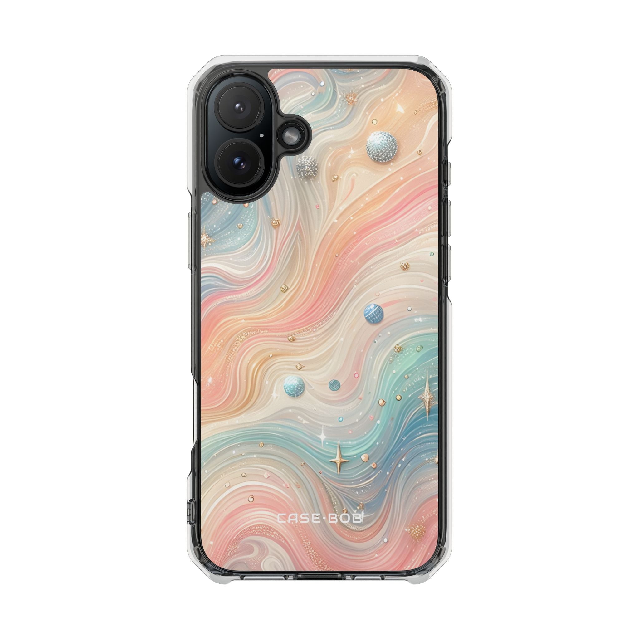 Iridescent Swirls iPhone 16 Plus Case - Impact