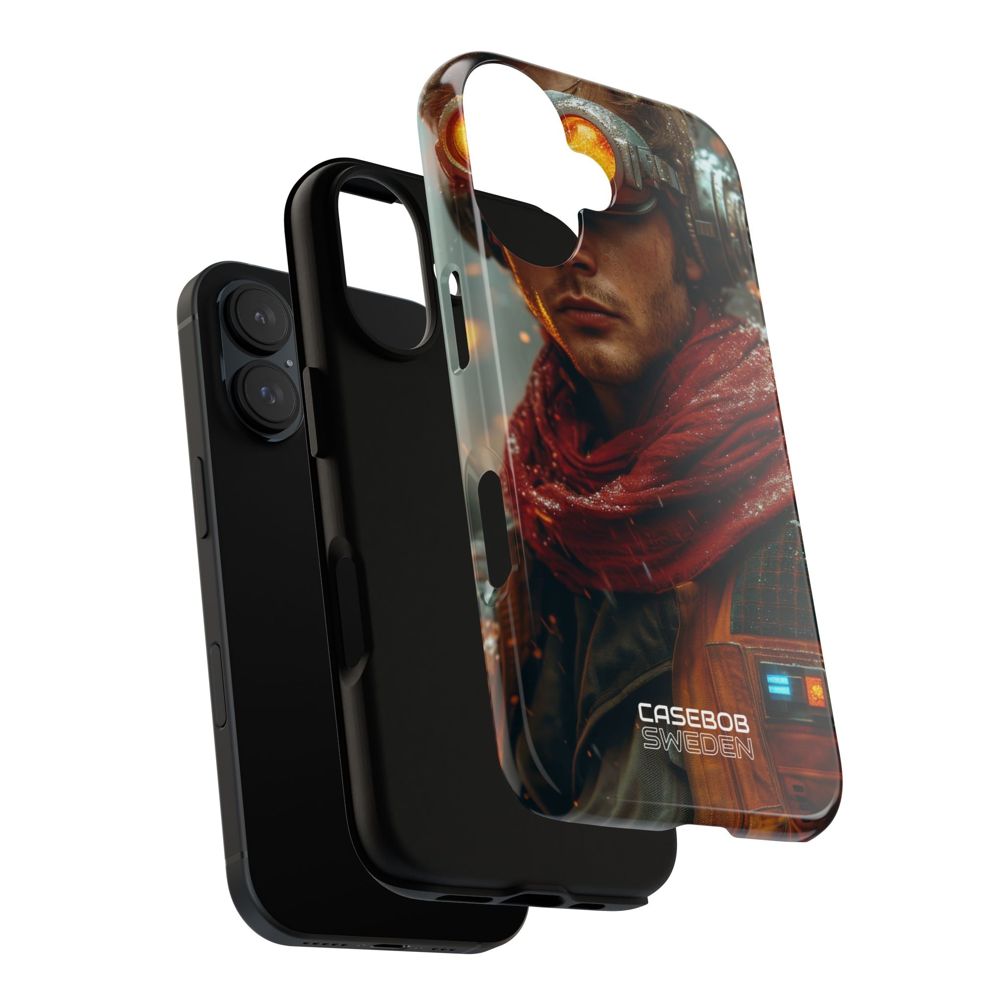 Futuristic Steampunk Explorer iPhone 16 - Tough
