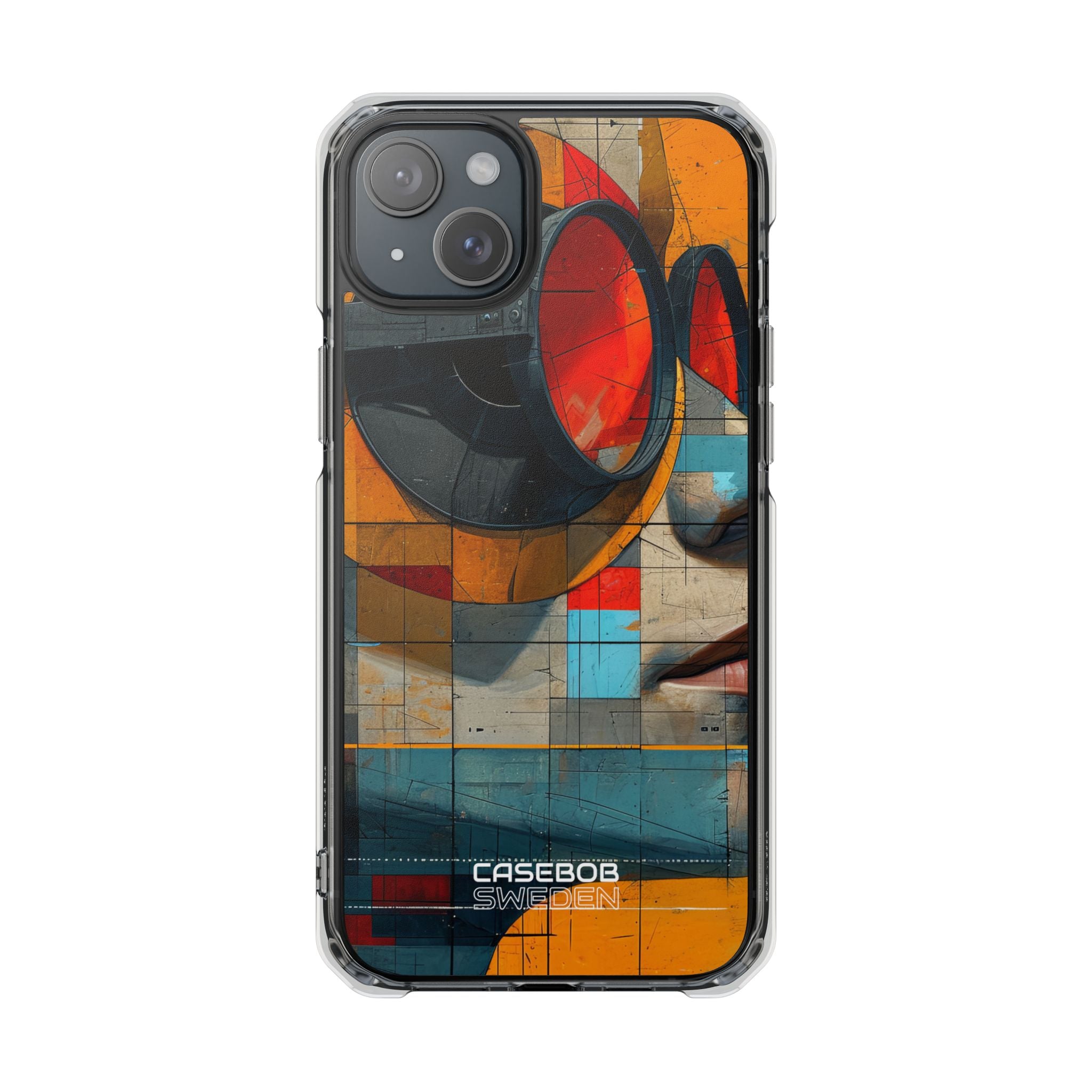Futuristic Cubist Visions iPhone 15 - Impact Clear+