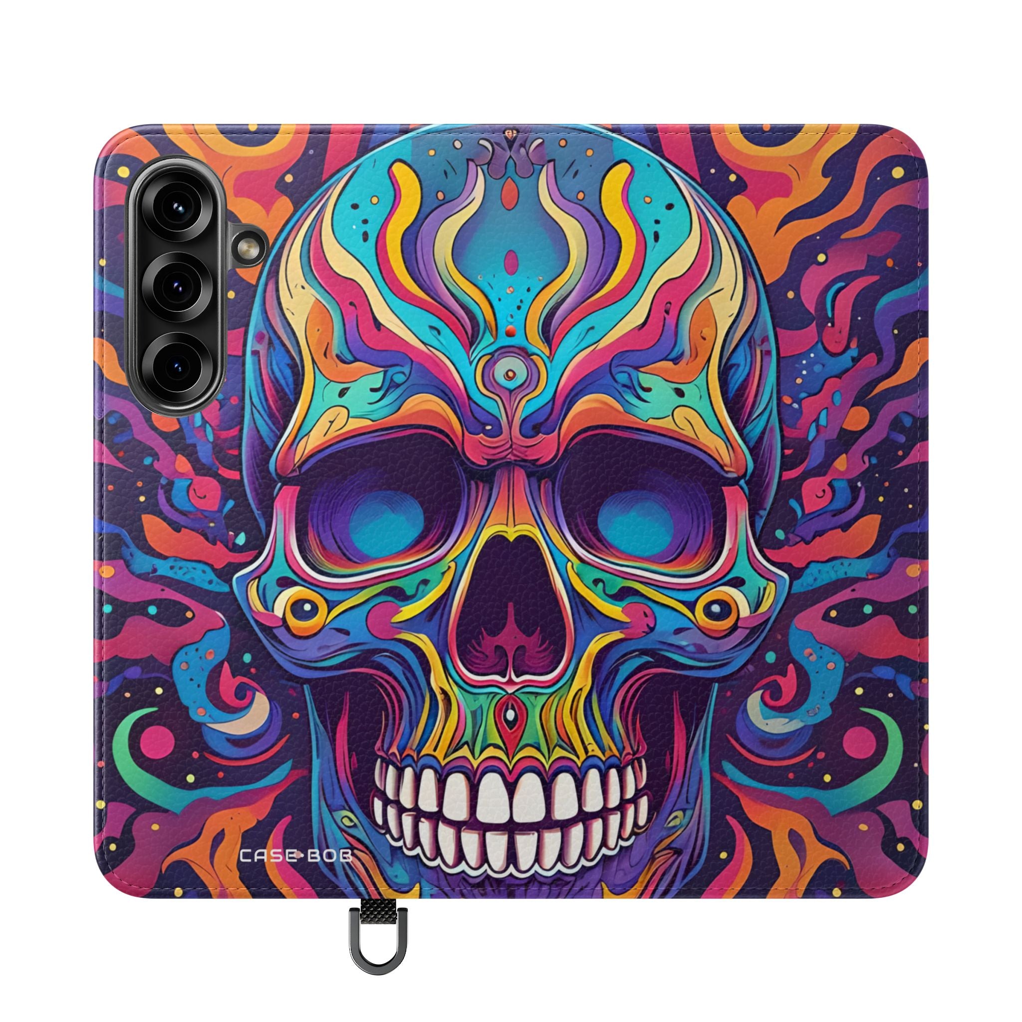 Psychedelic Skull - Samsung S25 Case - Lompakkokotelo