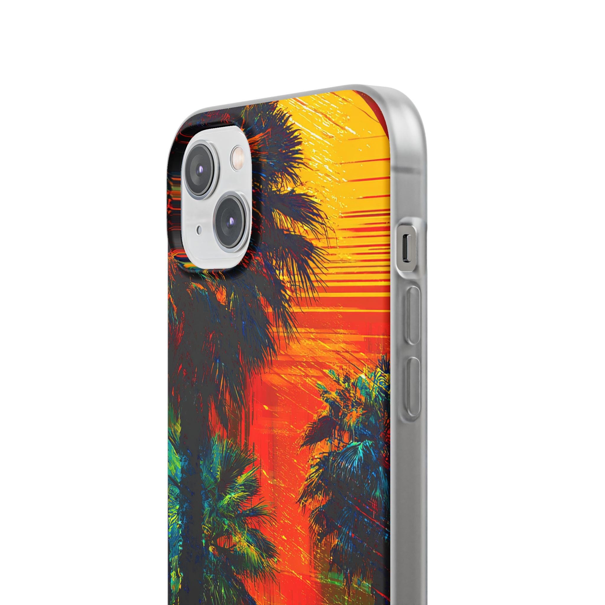 Tropical Sunburst iPhone 14 Plus Case - Soft