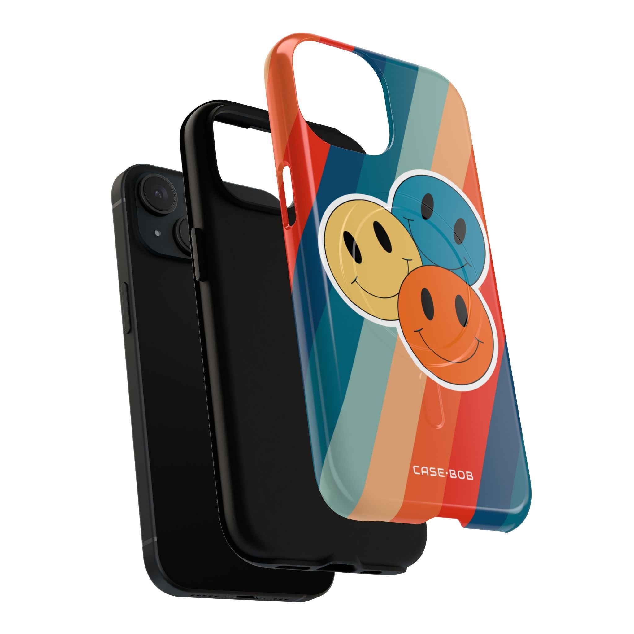 Triple Smile Breeze iPhone 15 Case - Tough+