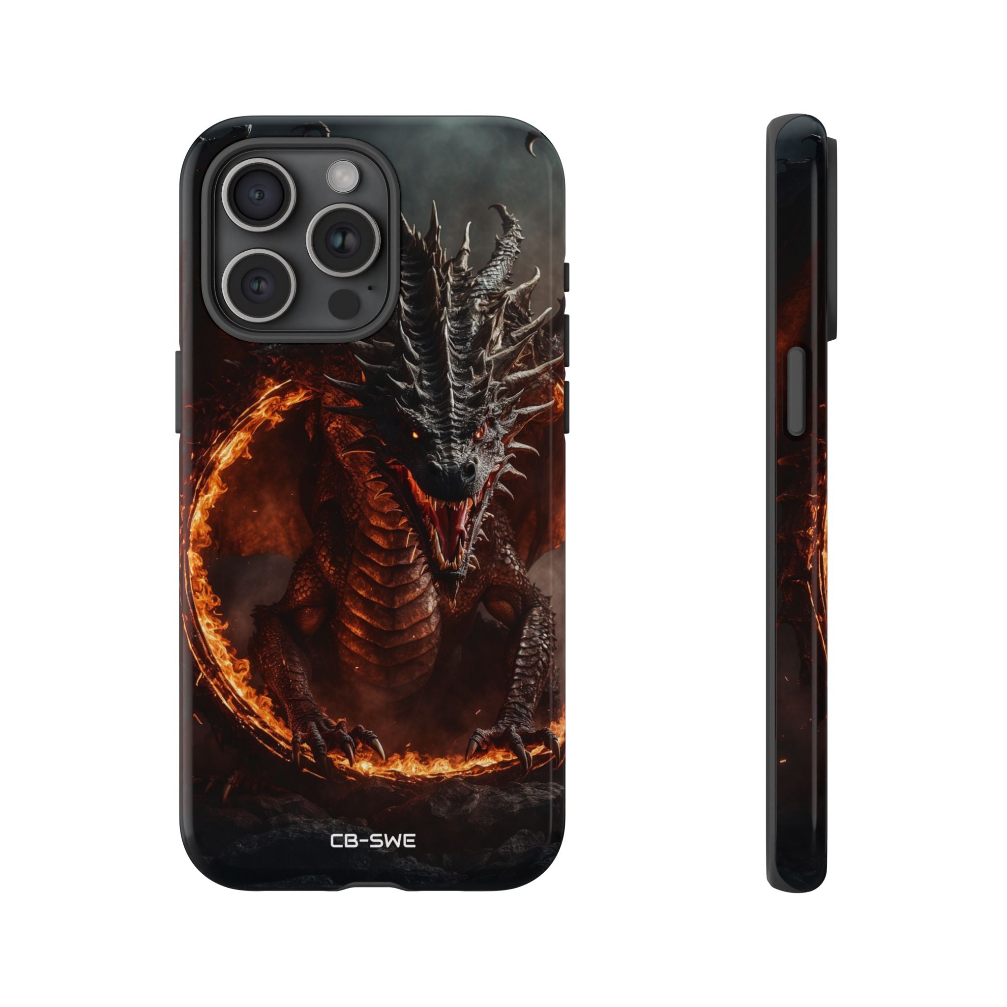 Fiery Dragon Roars - iPhone Case