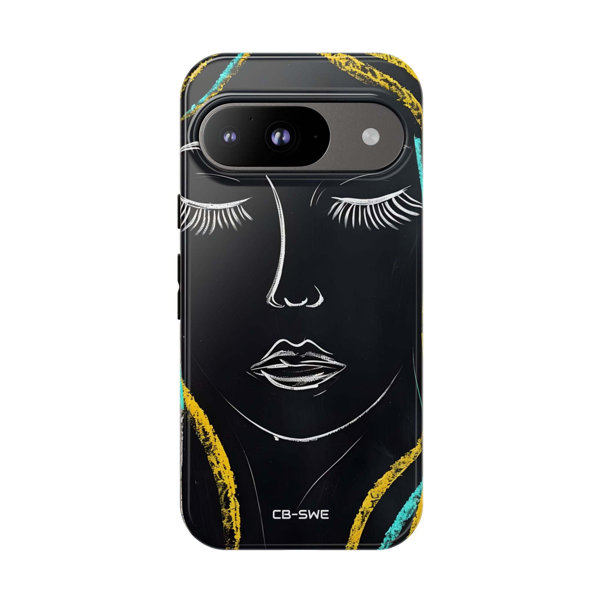 Vivid Minimalist Portrait - Google Pixel Case
