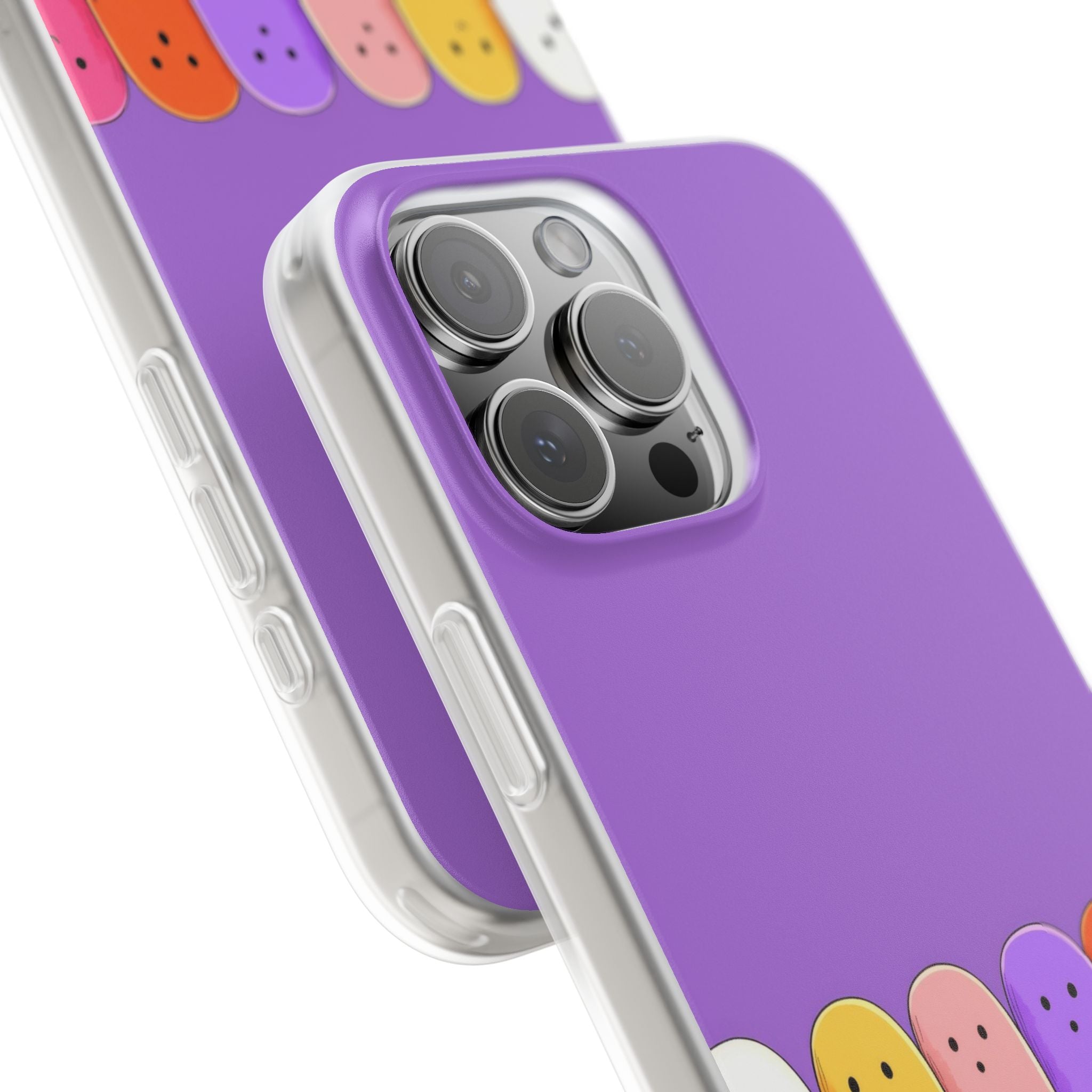 Colorful Ghosts iPhone 16 Pro Max Case - Soft