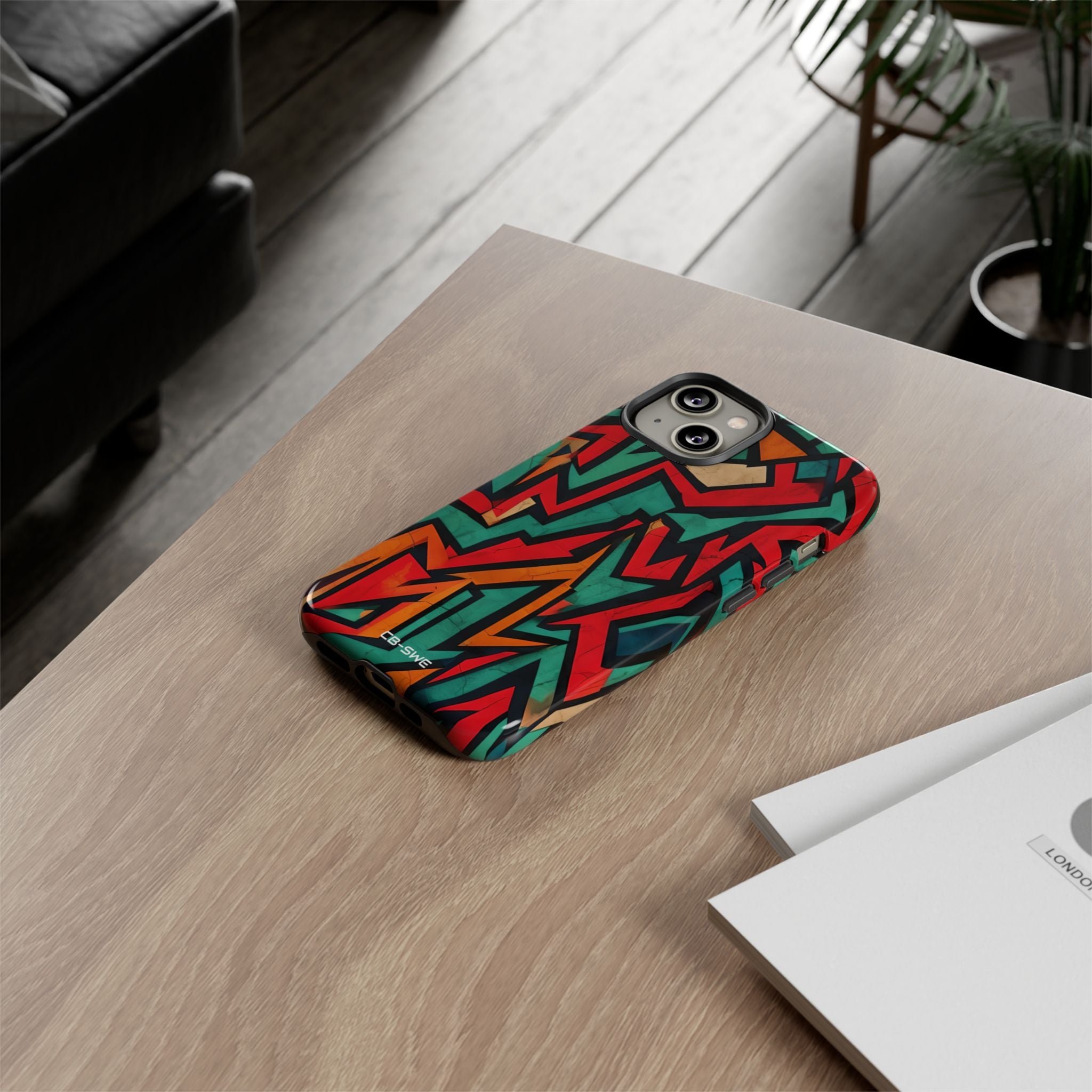 Vivid Geometry Dance - iPhone Case