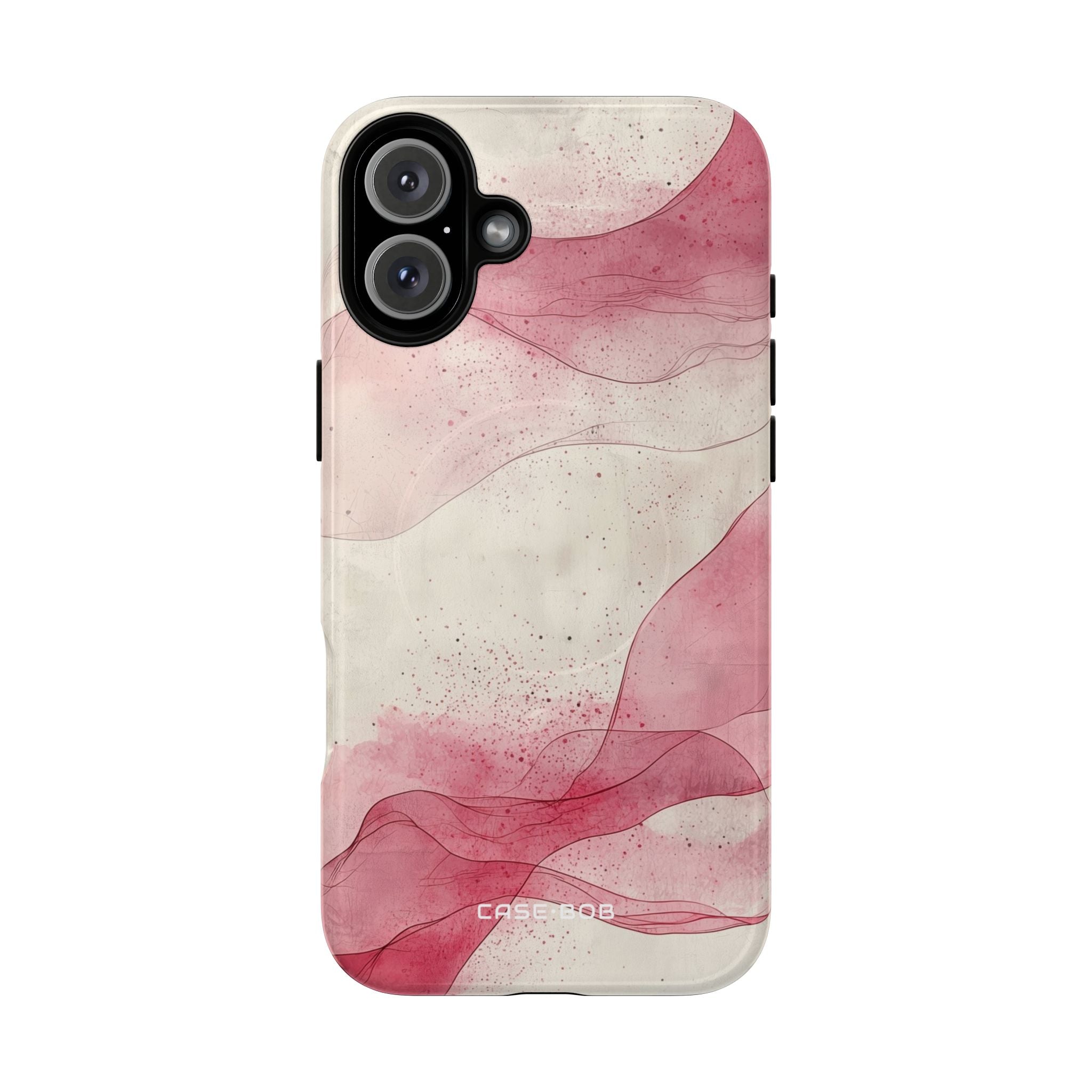 Crimson Waves iPhone 16 Plus Case - Tough+
