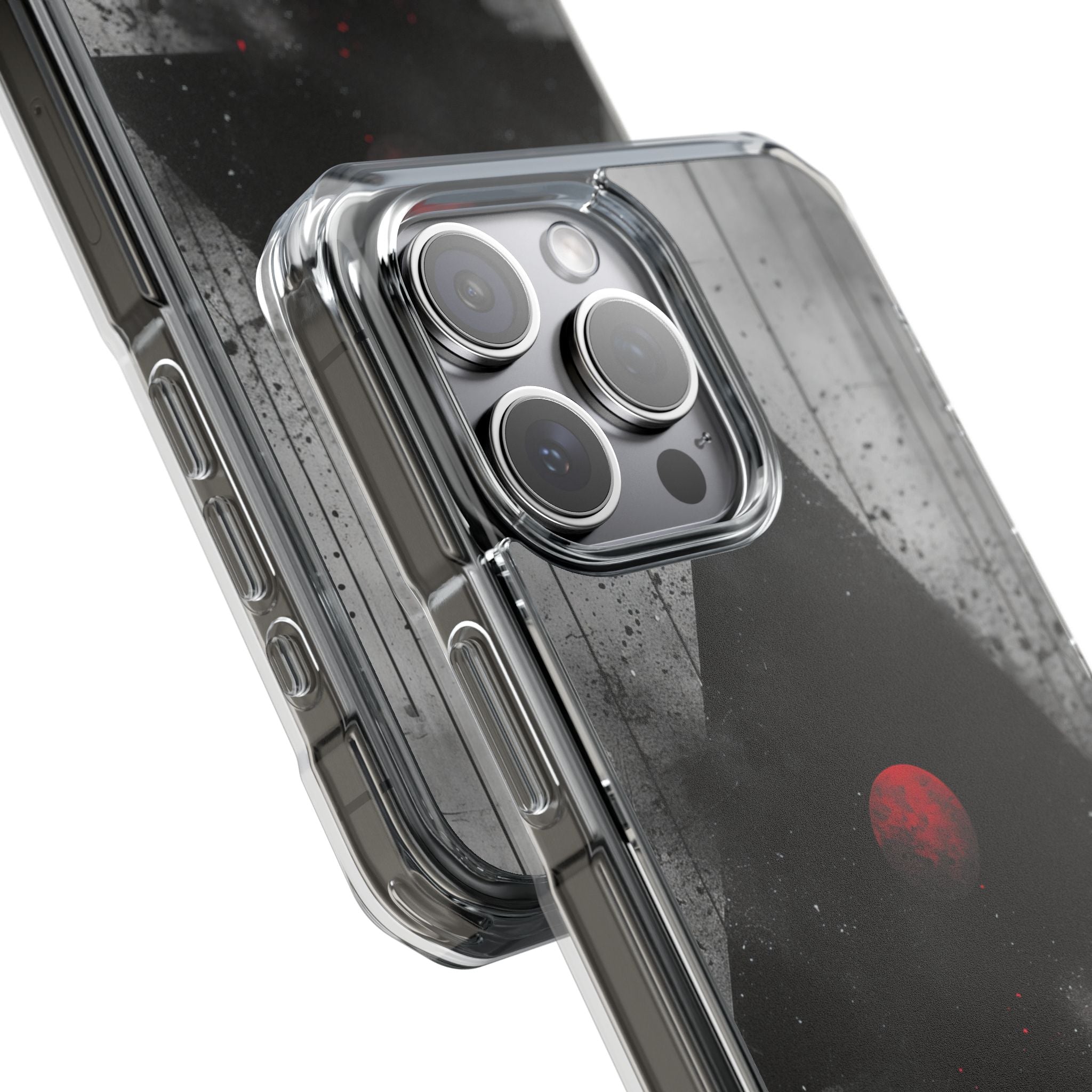 Crimson Core Geometry iPhone 15 - Impact Clear+