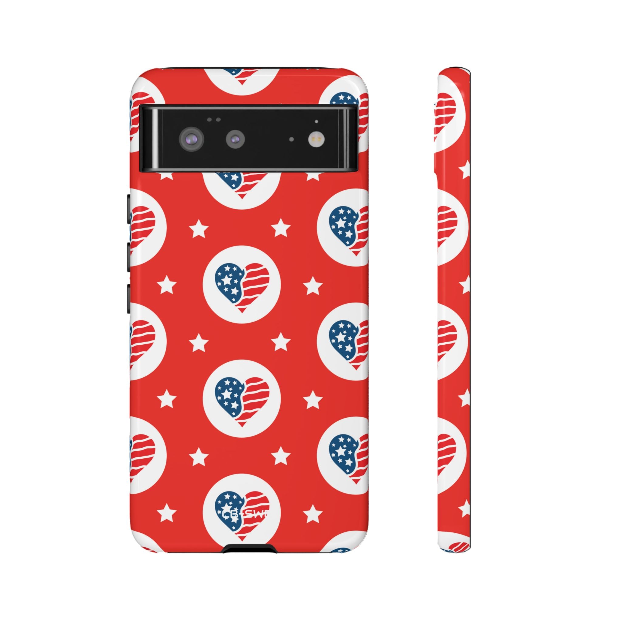 Hearts Celebrate Freedom - Google Pixel Case