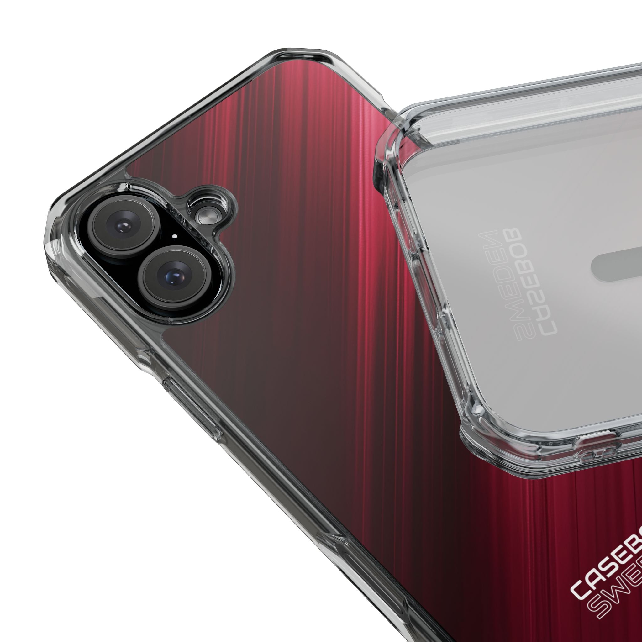 Crimson Drift Motion iPhone 16 - Impact Clear+